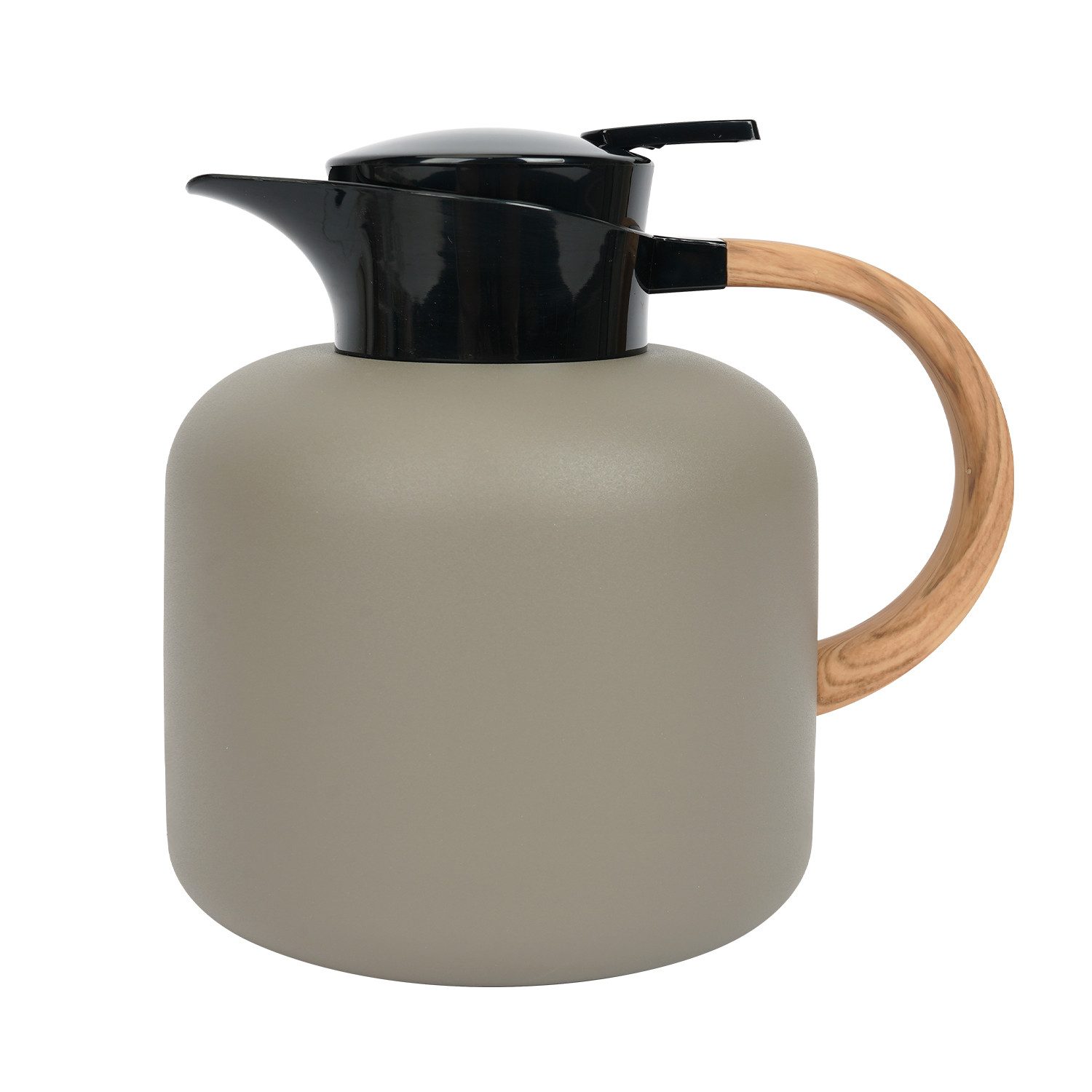 OSTWOLKE Isolierkanne 2L Thermoskanne Teekanne Edelstahl Doppelschicht 24h heiß & kalt, Quick Tip Verschluss, für Kaffee,Tee, Milch