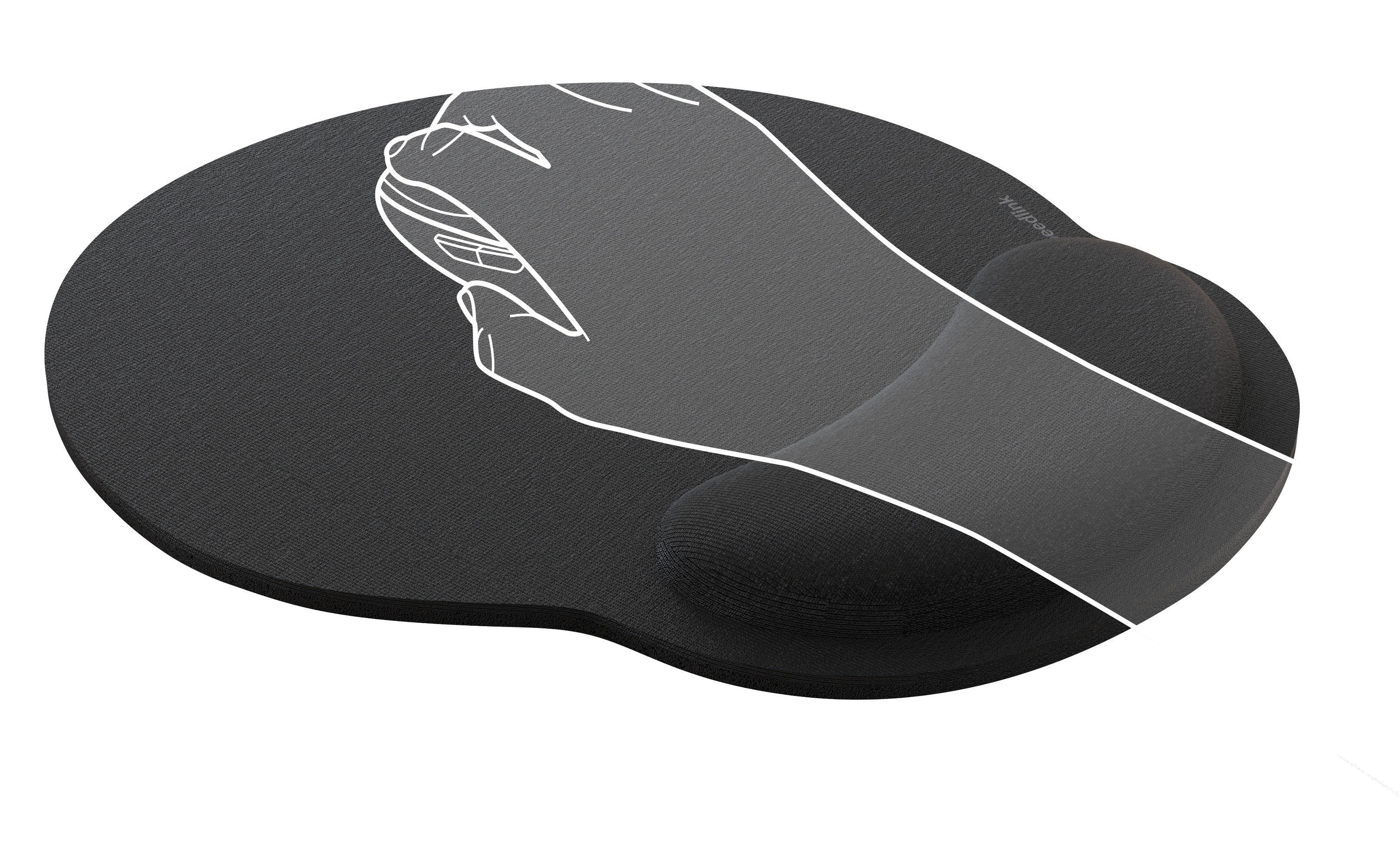 Speedlink Mauspad VELLU Memory Foam, ergonomische GEL Handgelenkauflage, schwarz