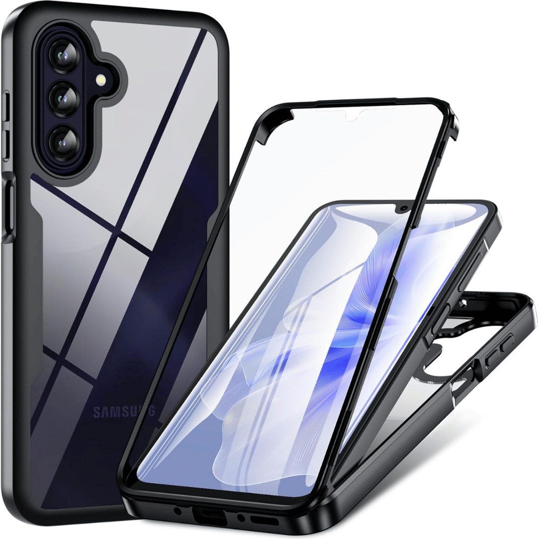 Smartphone-Hülle + Schutzglas für Samsung Galaxy A26 5G Panzerfolie Display Case Cover