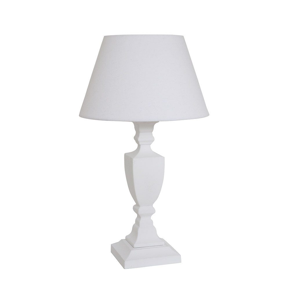Grafelstein Tischleuchte Tischlampe JERSEY weiß im Landhausstil H51,5cm Tis günstig online kaufen