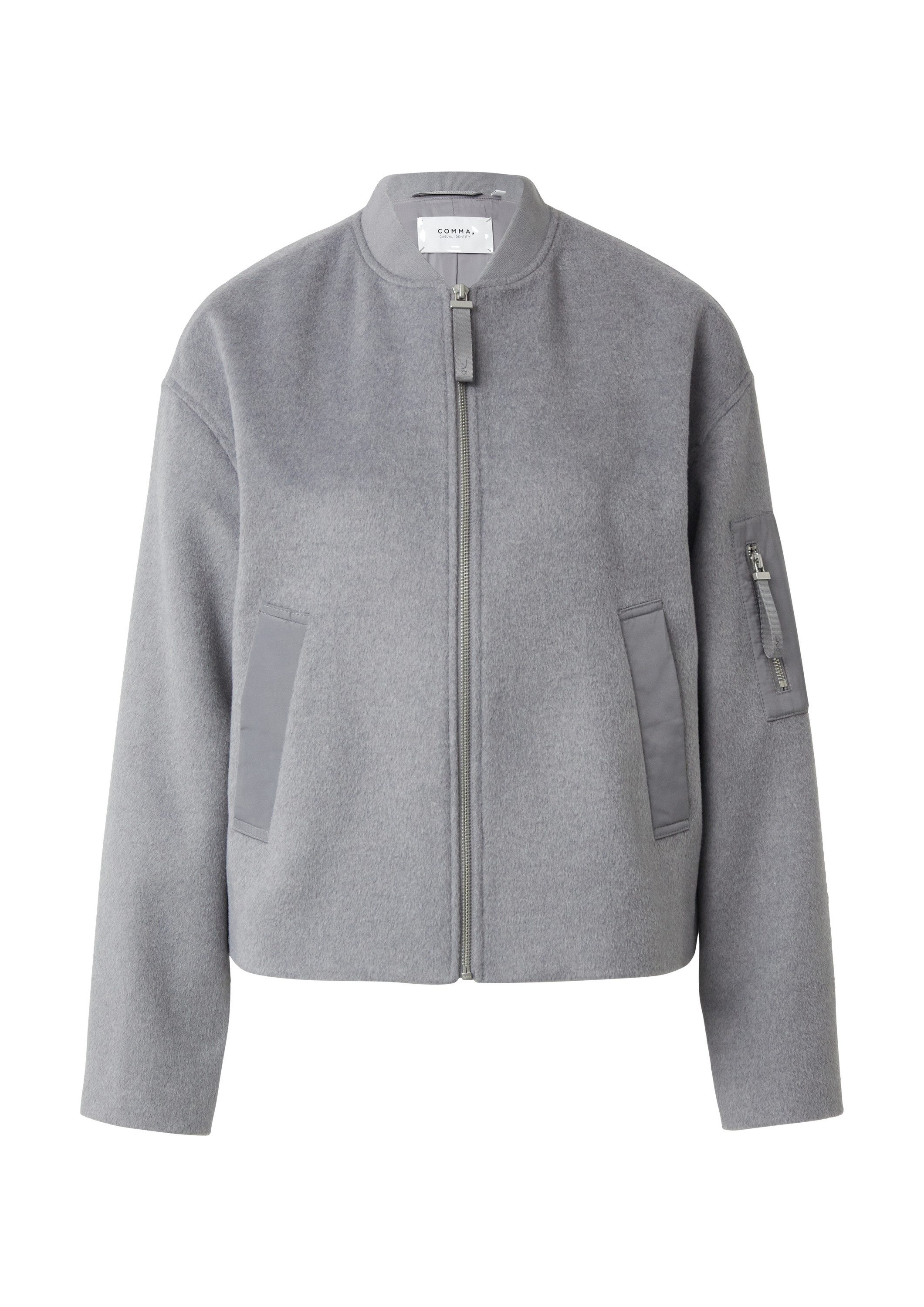 comma Funktionsjacke Outdoor-Jacke Bomberjacke aus Wollmix günstig online kaufen