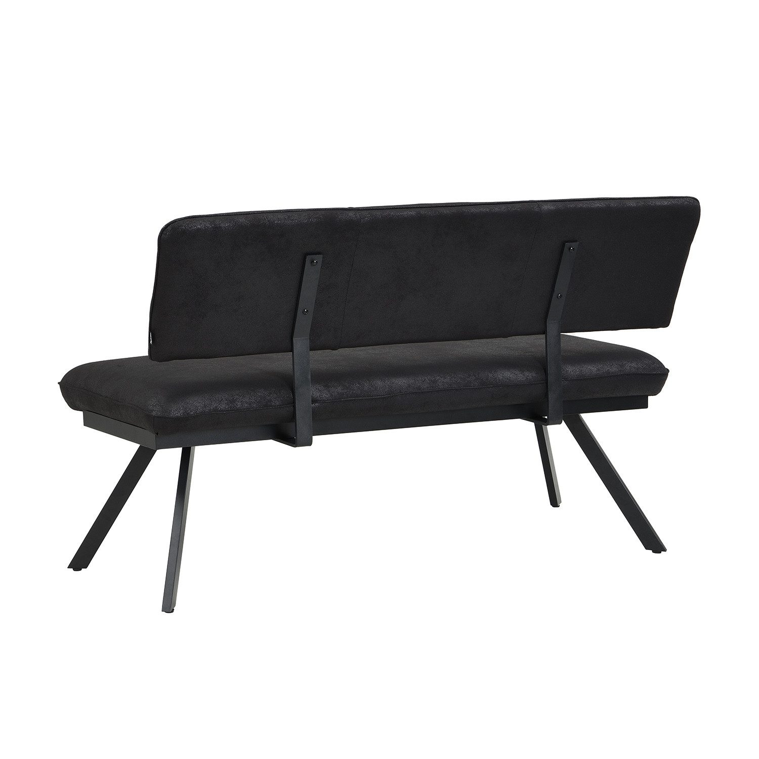 B&D home Essbank JUNA (1-St), gepolstert, stabiles Metallgestell, mit Rückenlehne, in 140 oder 160cm