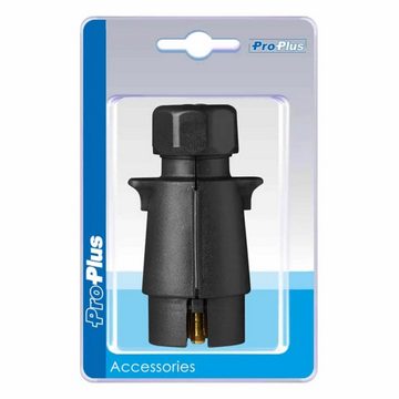 ProPlus Stecker mit Flachsteckeranschluss - 7-polig Anhänger-Adapter, Steckeradapter Anhänger Transporter Zubehör