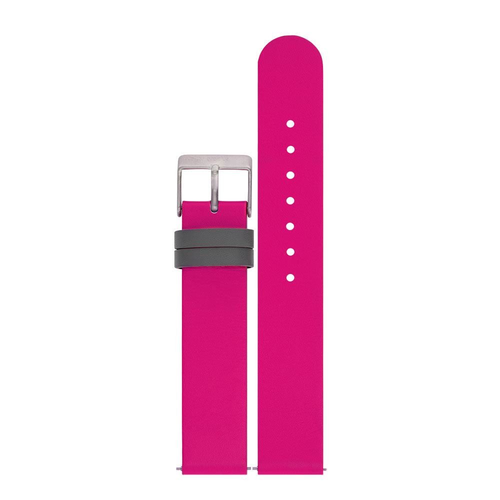 Walter Gropius Uhrenarmband 18mm Leder Pink - SWG 010-05, Easy Relase-System, Edelstahlschließe