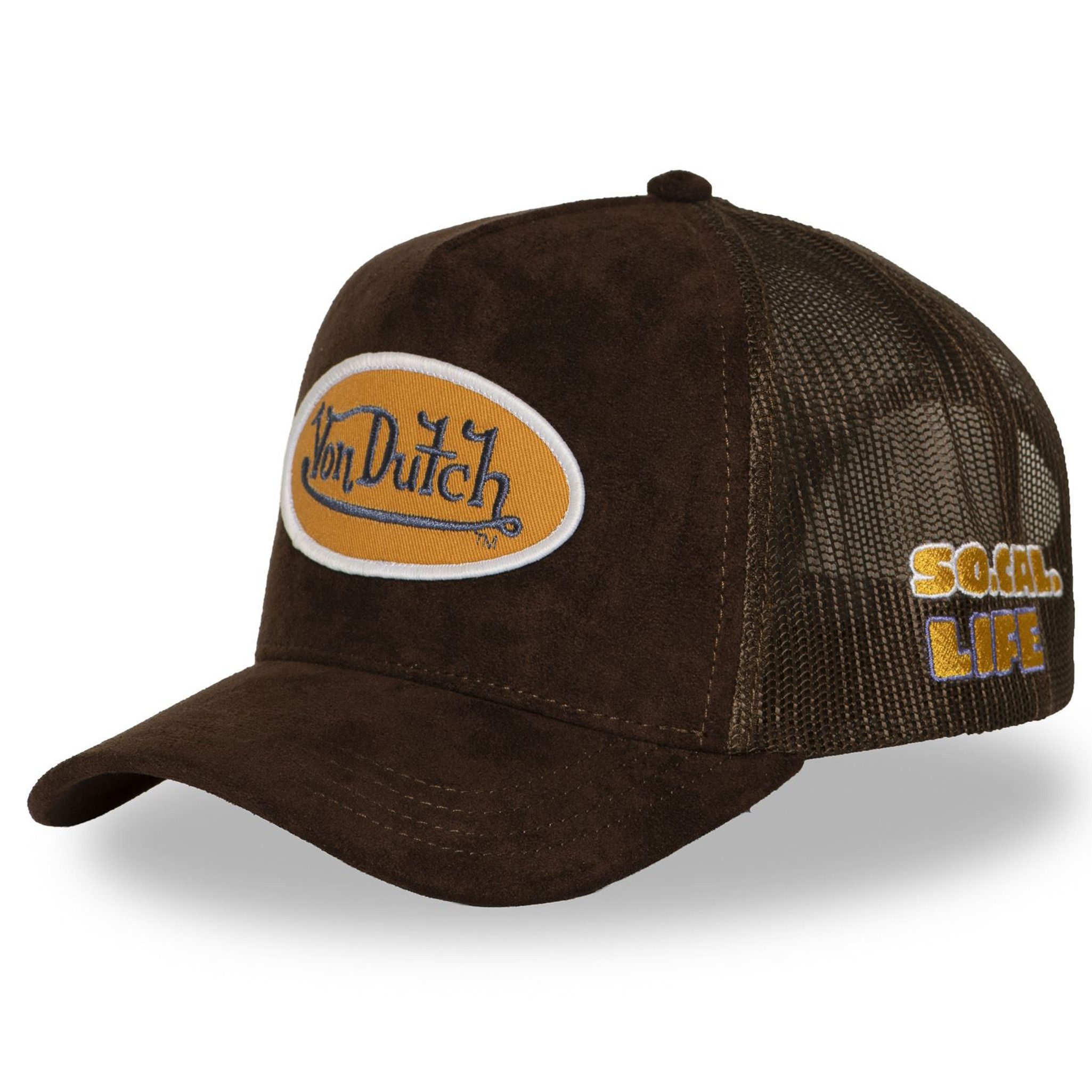 Von Dutch Trucker Cap Von Dutch Originals Trucker Cap SUEDE VD PATCH (Basecap, Basecap, Meshcap, Trucker Kappe)