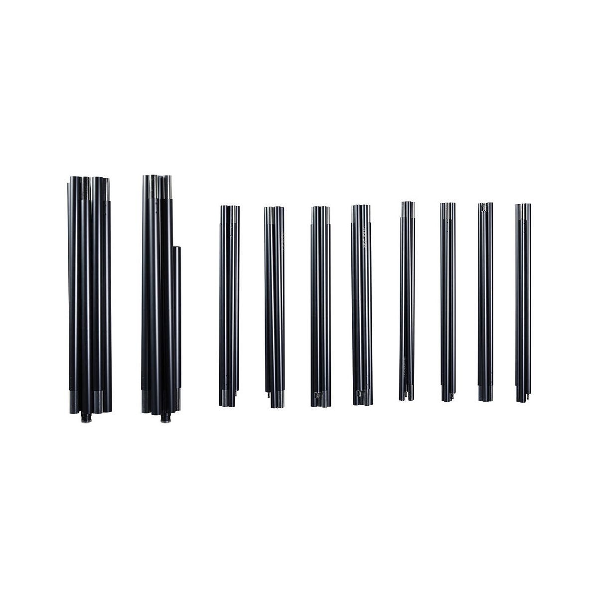 Nordisk Outdoor-Bodenplatte Midgard 20 Alu Pole Set, Aluminium Stangen Set für ein leichteres Erlebnis