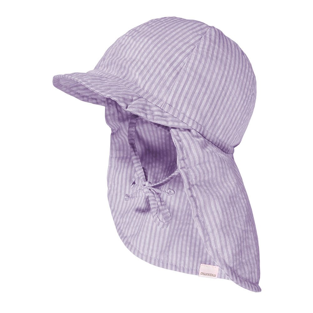 MAXIMO Schiebermütze (1-St) zum Binden, Seersucker, Nackenschutz, Unisex, Kleinkind