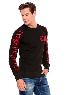 Cipo & Baxx Sweatshirt mit cooler Stickerei