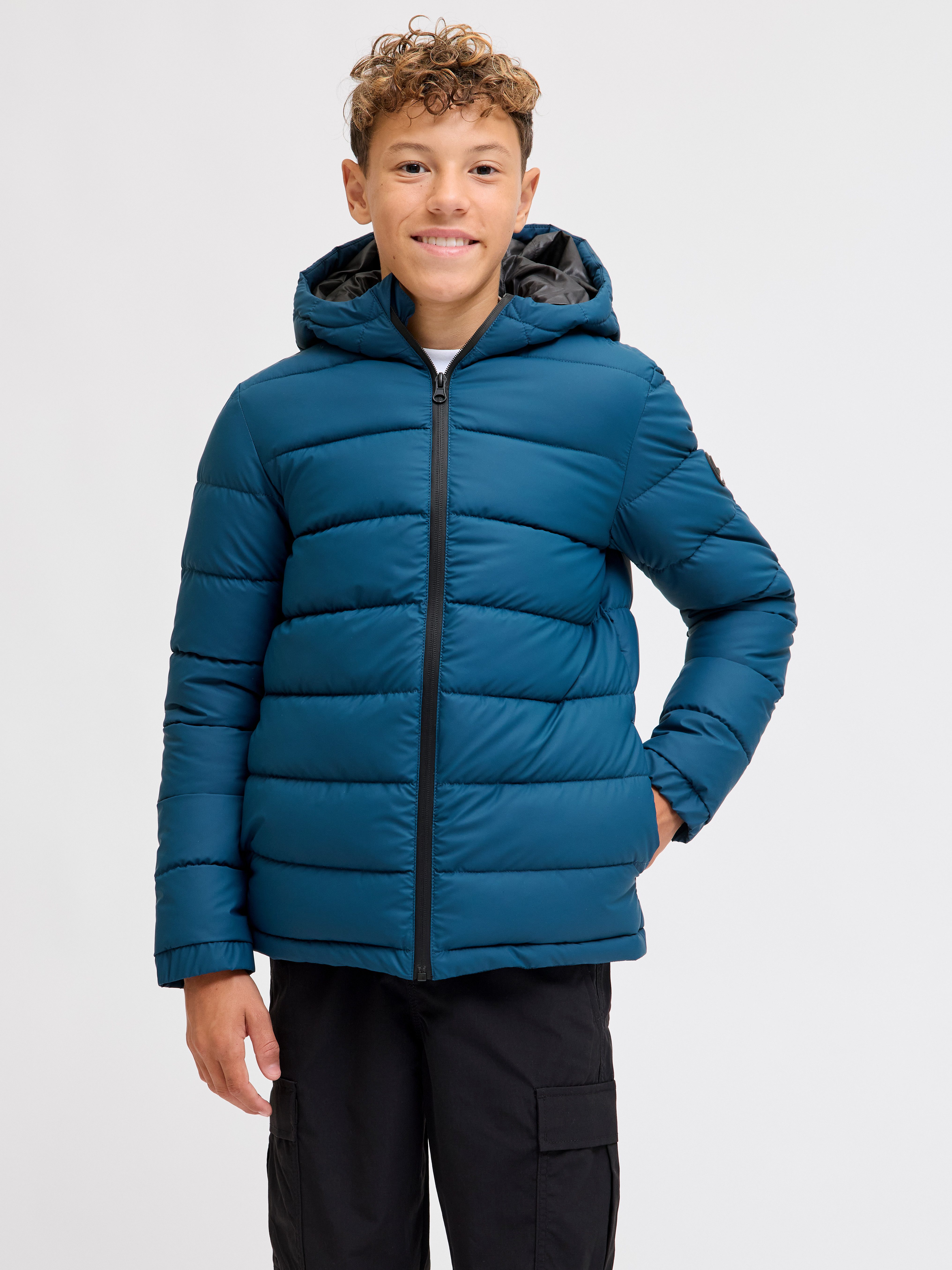 Jack & Jones Junior Steppjacke JCOPOINT PU PUFFER JACKET BF JNR