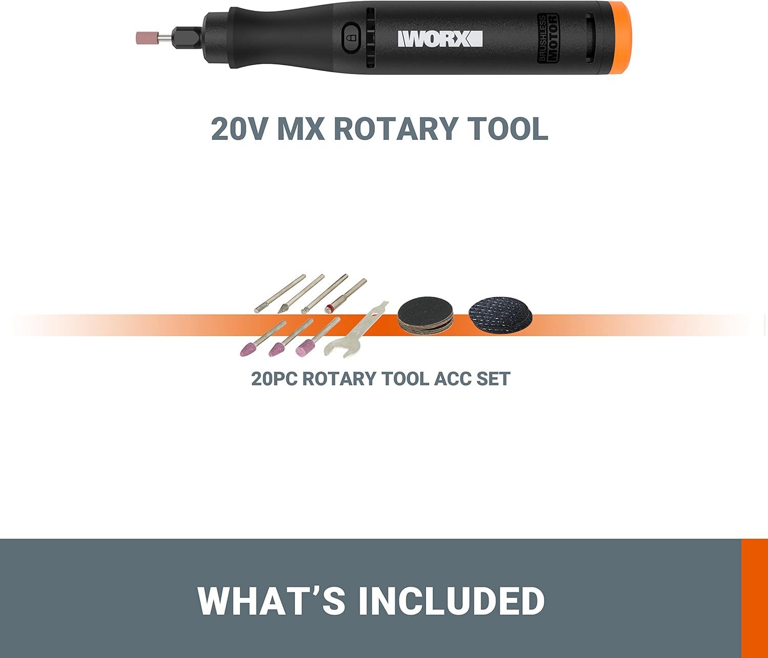 Worx Multitool WORX MakerX - Multifunktionswerkzeug WX739.9 ohne Akku und HubX