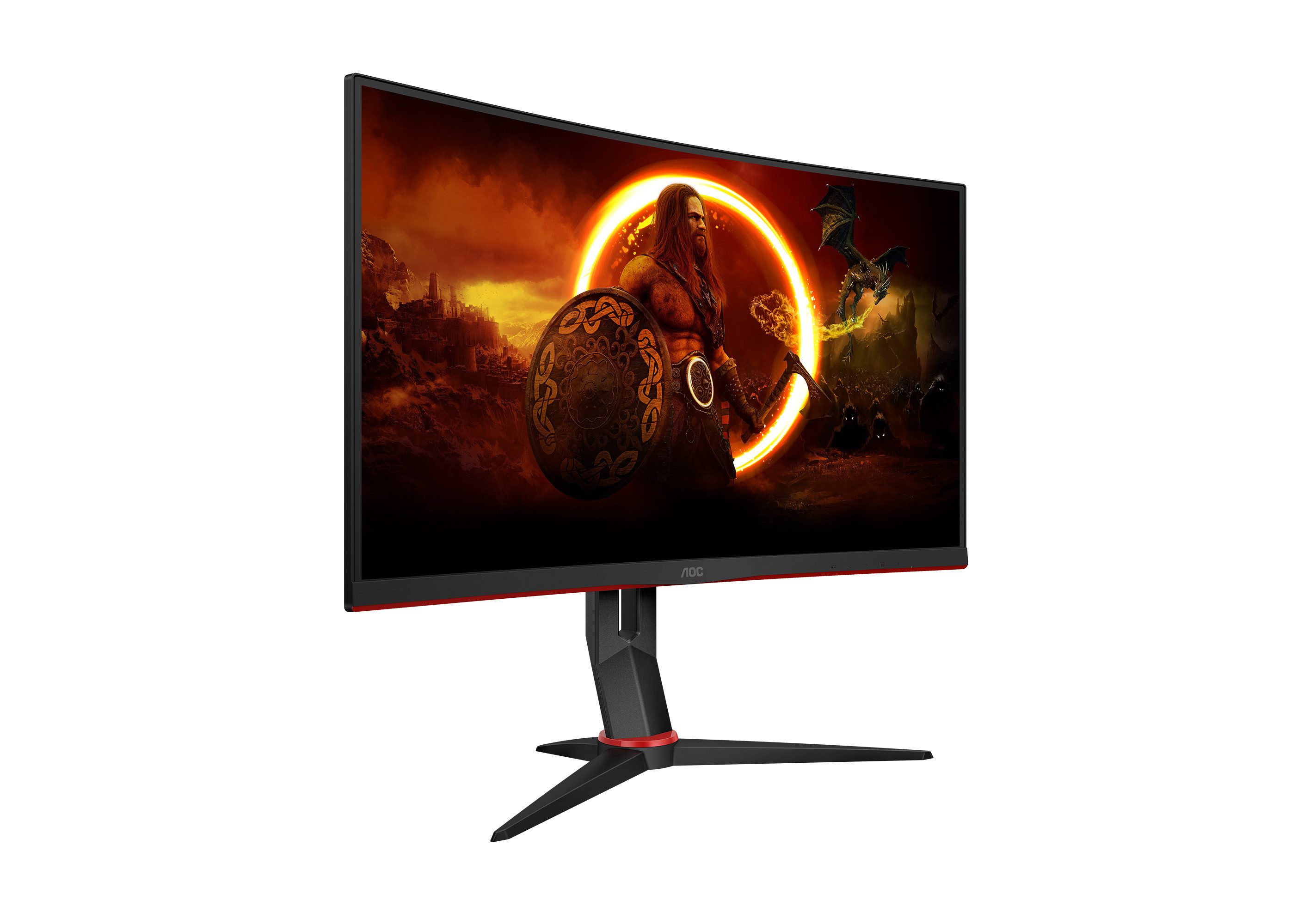 AOC C27G2Z3/BK Curved-Gaming-Monitor (68,6 cm/27 ", 1920 x 1080 px, Full HD, 0,5 ms Reaktionszeit, 280 Hz, VA LED)