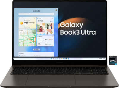 Samsung Galaxy Book3 Ultra Notebook (40,62 cm/16 Zoll, Intel Core i9 13900H, GeForce RTX 4070, 1000 GB SSD)