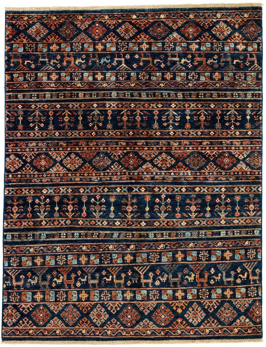 Orientteppich Arijana Shaal 153x197 Handgeknüpfter Orientteppich, Nain Trading, rechteckig, Höhe: 5 mm