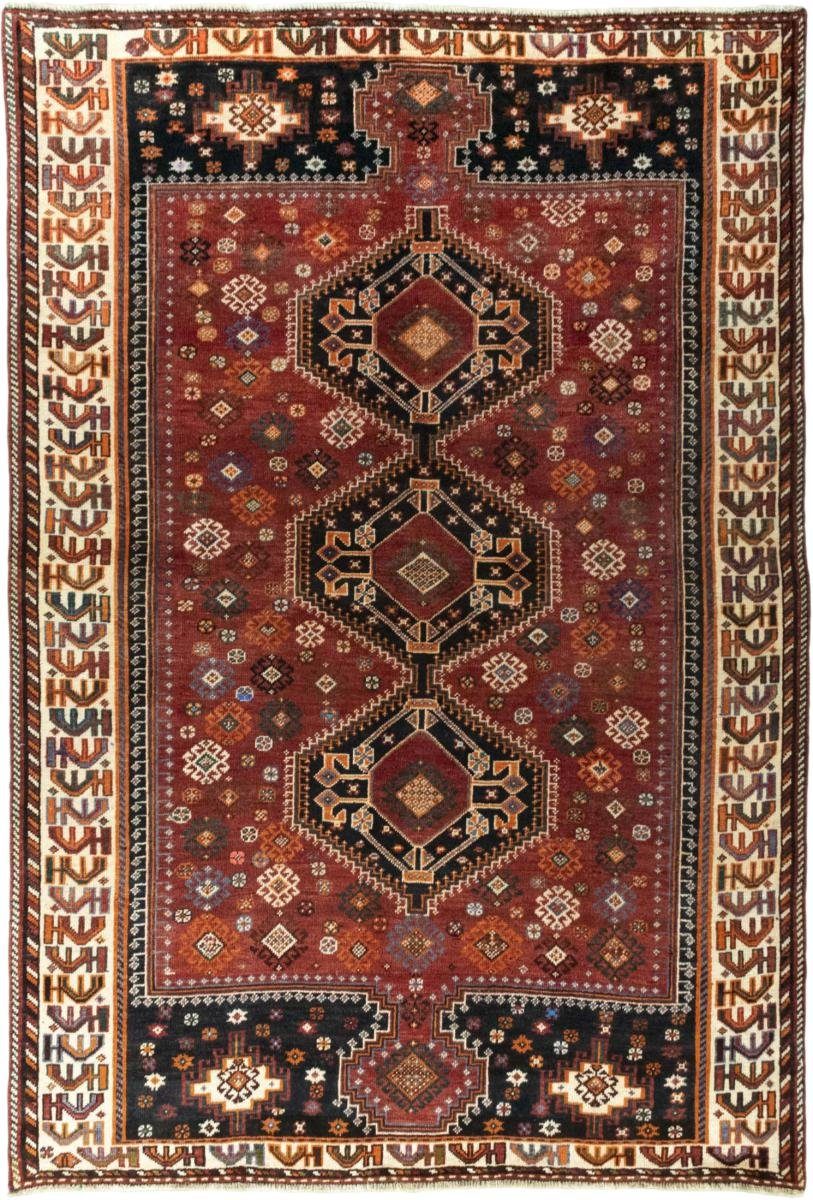 Orientteppich Shiraz 160x240 Handgeknüpfter Orientteppich / Perserteppich, Nain Trading, rechteckig, Höhe: 10 mm