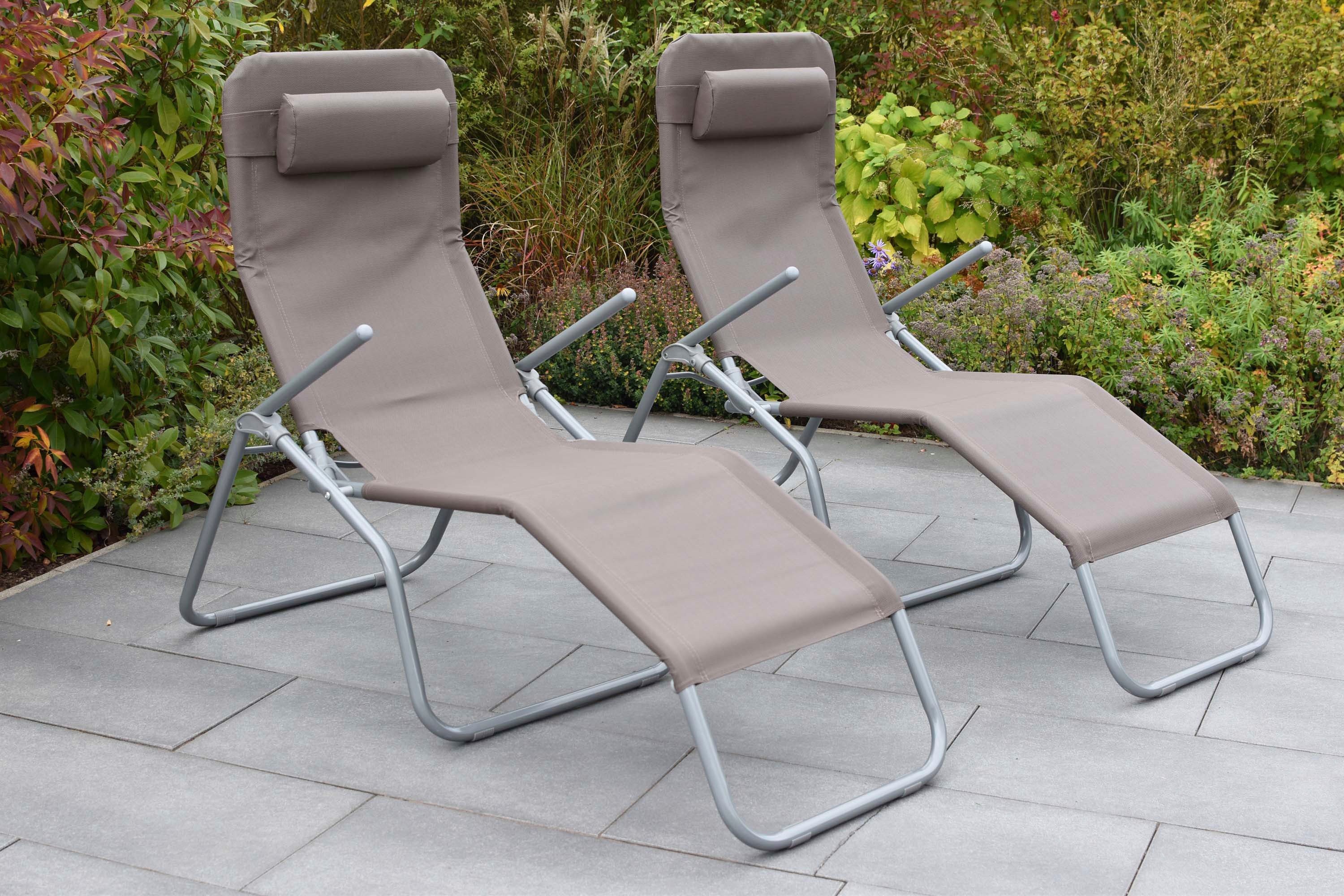 MERXX Wellnessliege XXL, Set, 4 St., großzügige Liegefläche, inkl. Kopfkissen – Bild 2 von 4