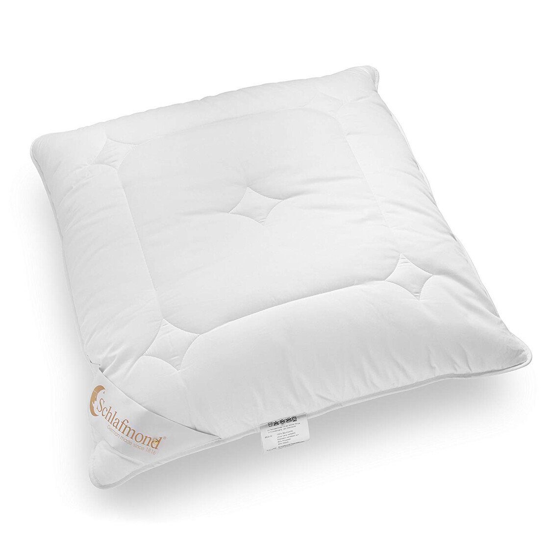 Schlafmond Kunstfaserkopfkissen Schlafmond Märchenweich Allergiker Kopfkissen, Bezug: 100% Baumwolle, Rückenschläfer, Bauchschläfer, Seitenschläfer