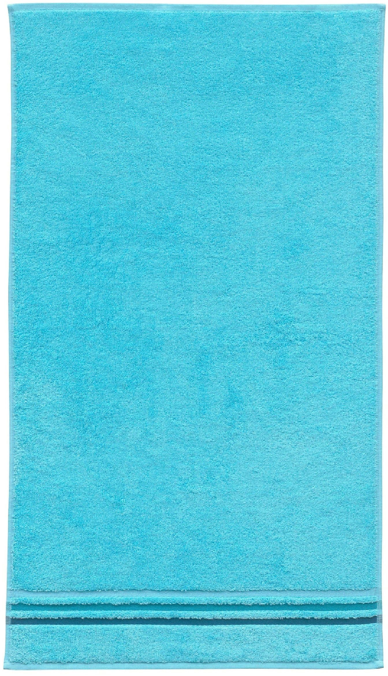 Schiesser Gästehandtücher Skyline Color aus 100 % Baumwolle mit eleganter Streifenbordüre, Frottier (Set, 5-St), MADE IN GREEN by OEKO-TEX®