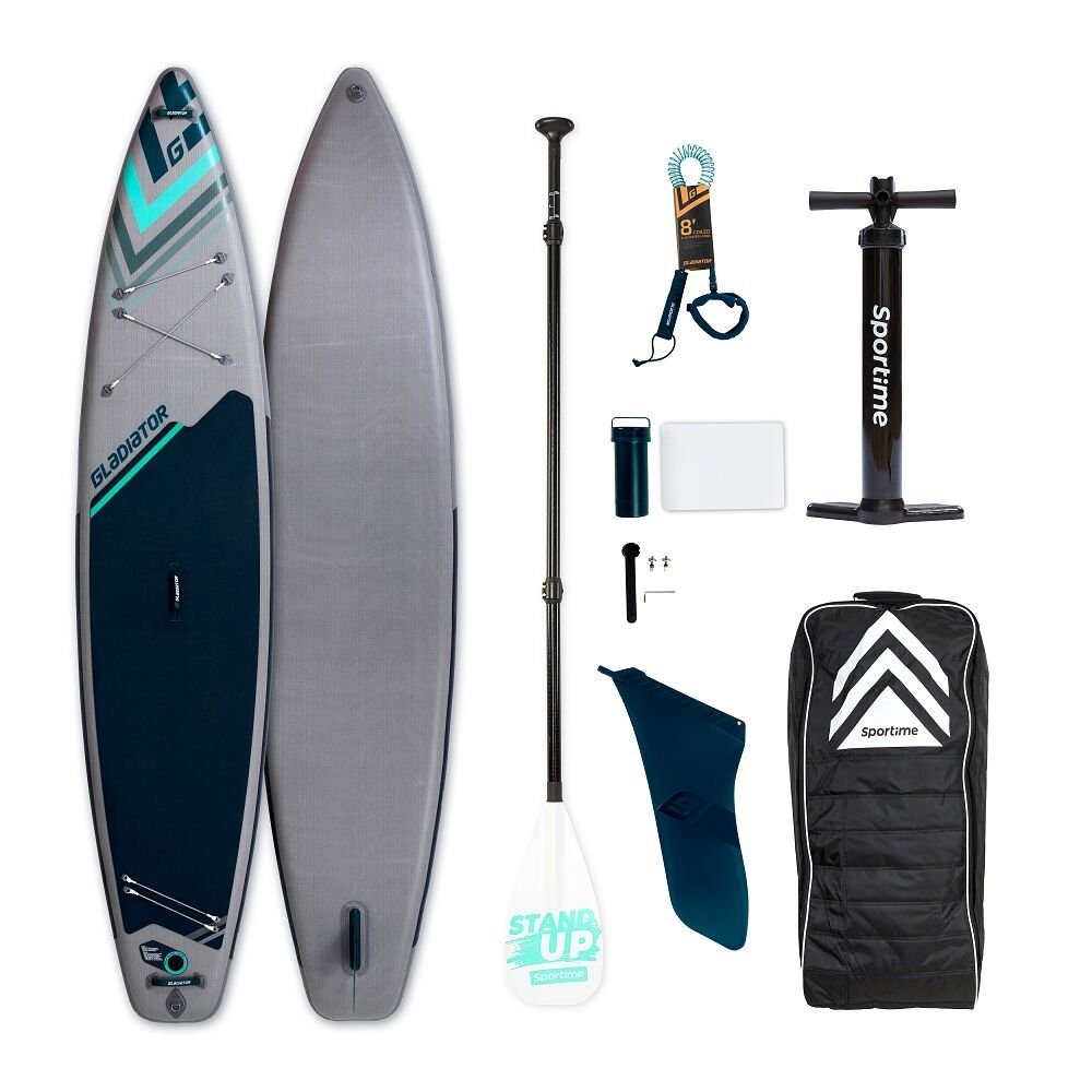 GLADIATOR SUP-Board Stand Up Set Paddling Allround-SUP-Sets Board T Sportime 12'6 Hochwerte Edition Touring Origin Touring 2023, Board und