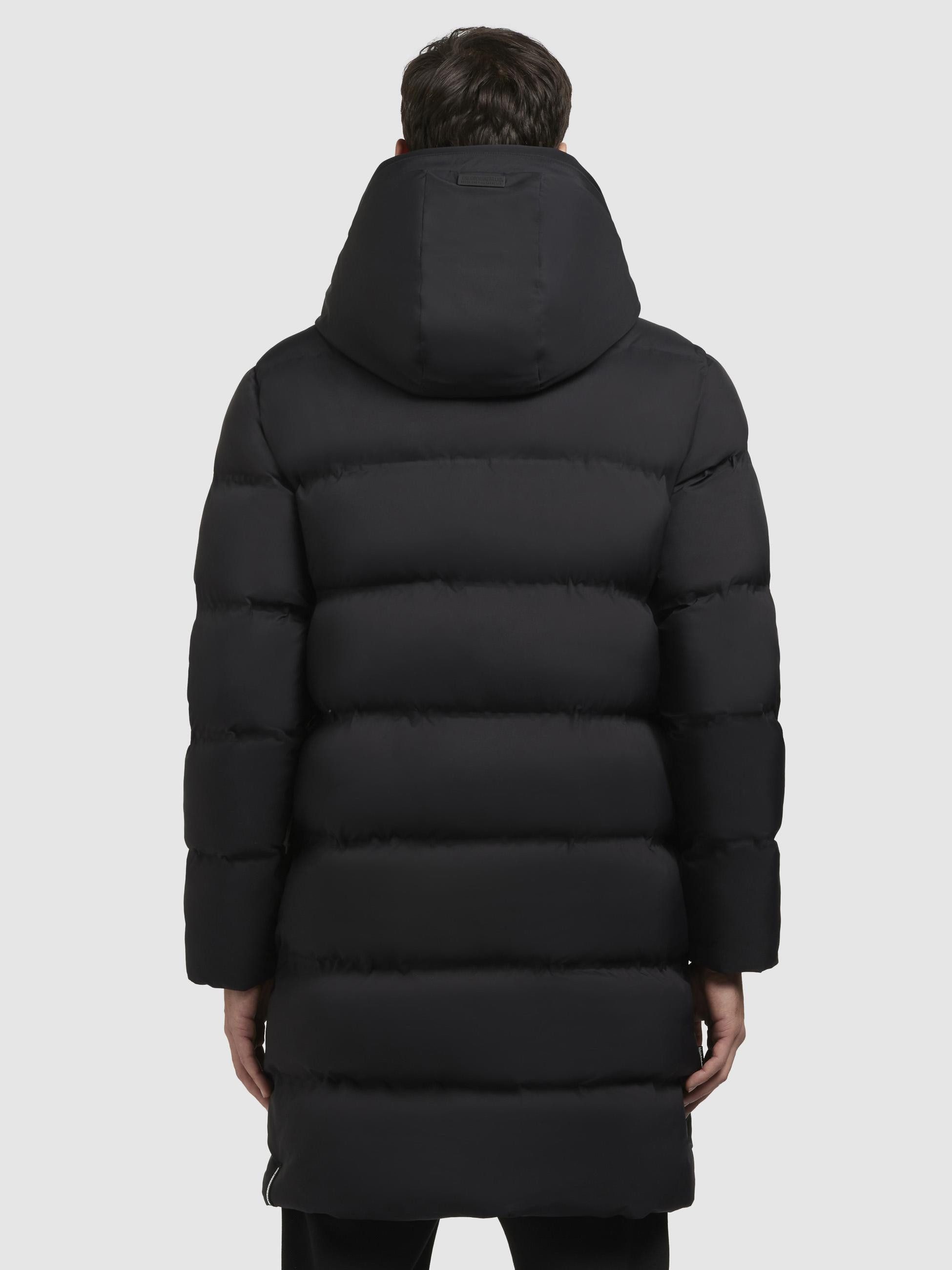 khujo Steppmantel Caius2-YM Stylischer Herren Wintermantel mit Kapuze