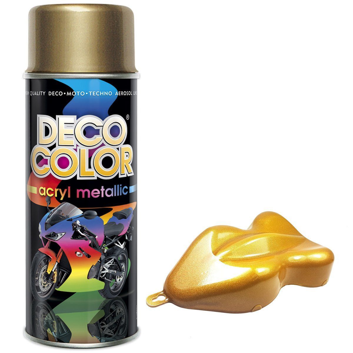 DECO COLOR Sprühlack Metallic Lackspray 400ml Farbe frei wählbar