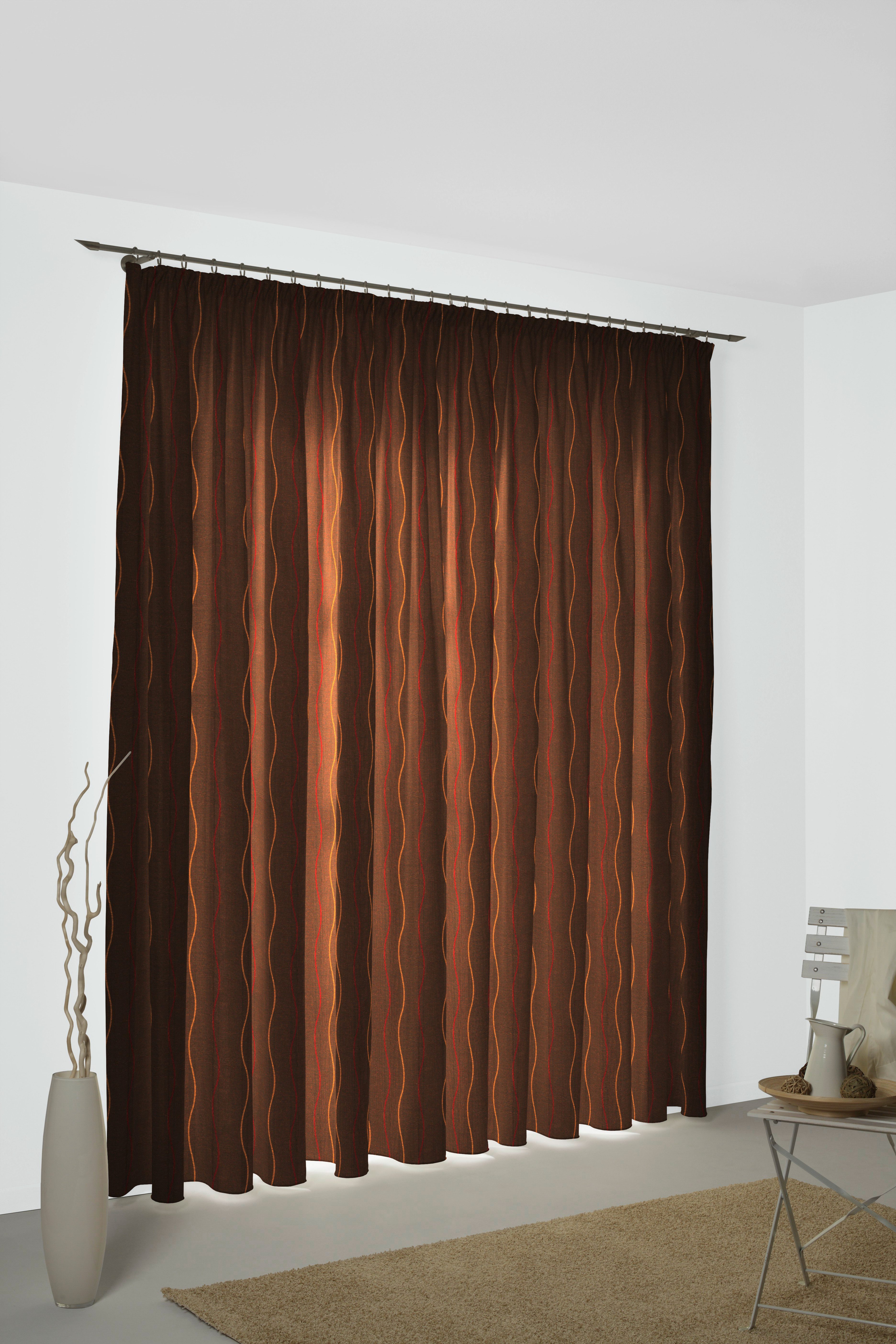 Wirth Vorhang Sepino (1 St), Kräuselband, blickdicht, Jacquard