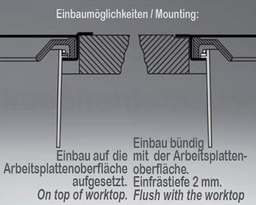 WESCO Einbaumülleimer Westermann Ergo Master 13 Liter Abfallsammler Edelstahl / Kunststoff A