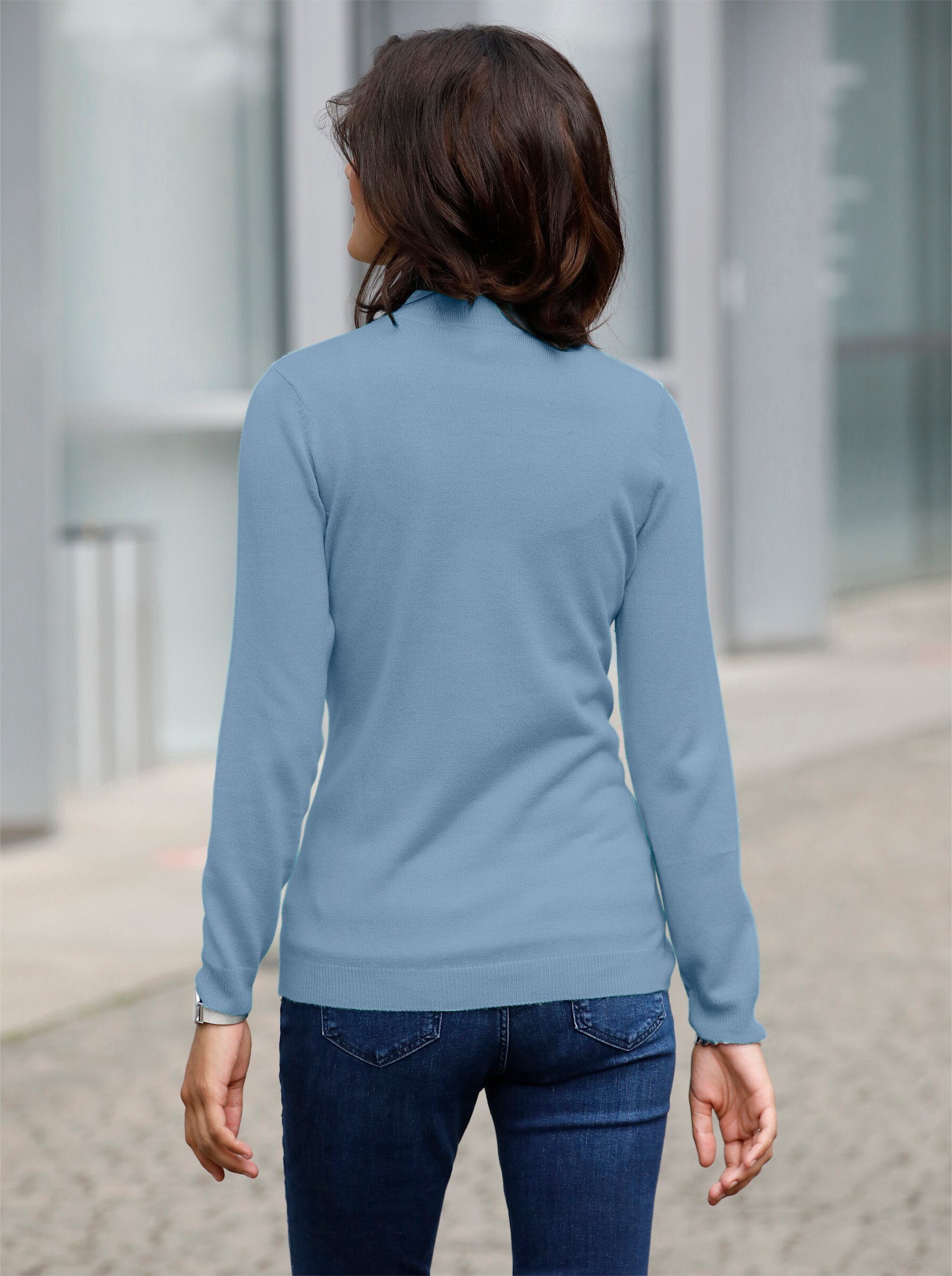 Sieh an! Strickpullover bleu