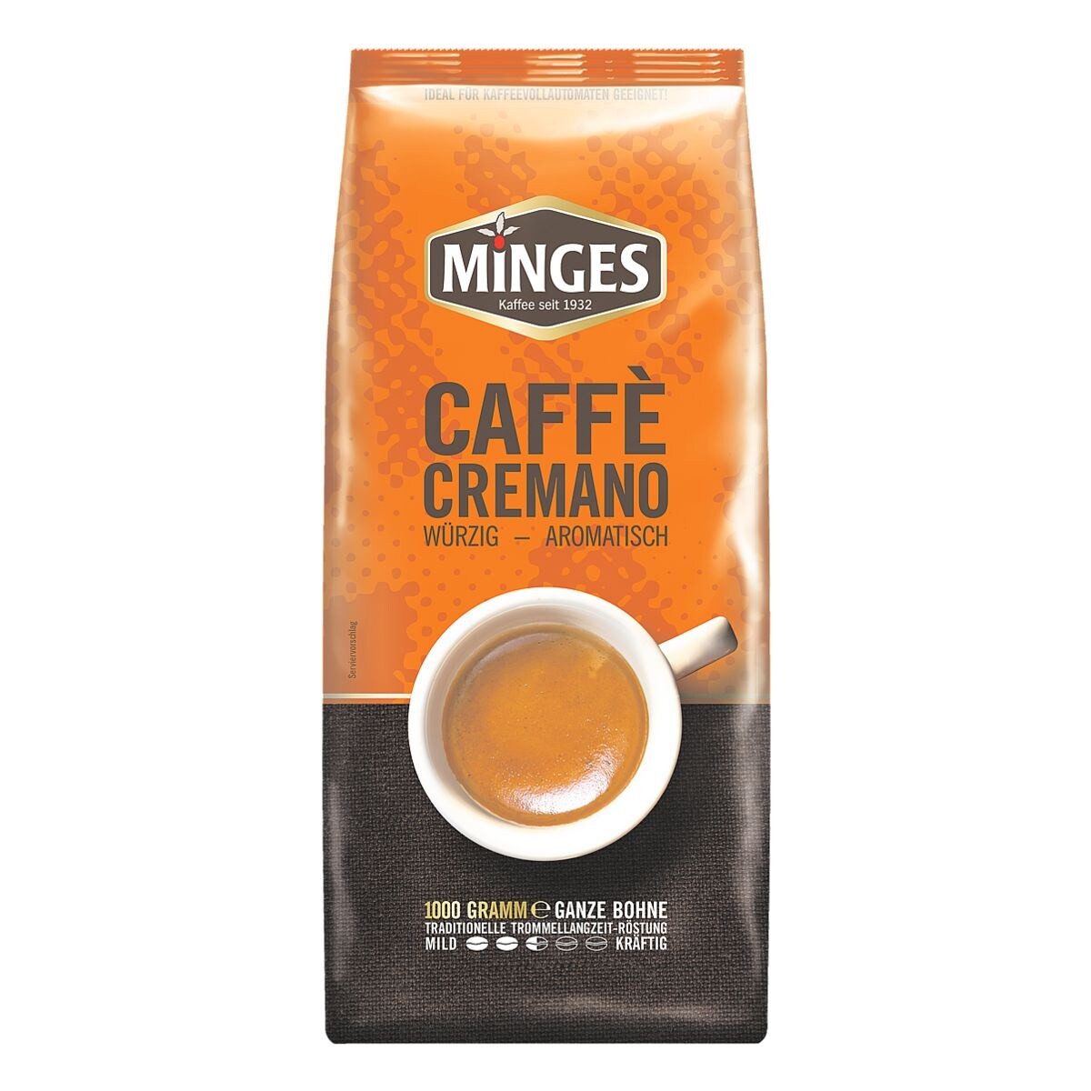 Minges Kaffee Caffè Cremano, 1000 g, ganze Bohnen