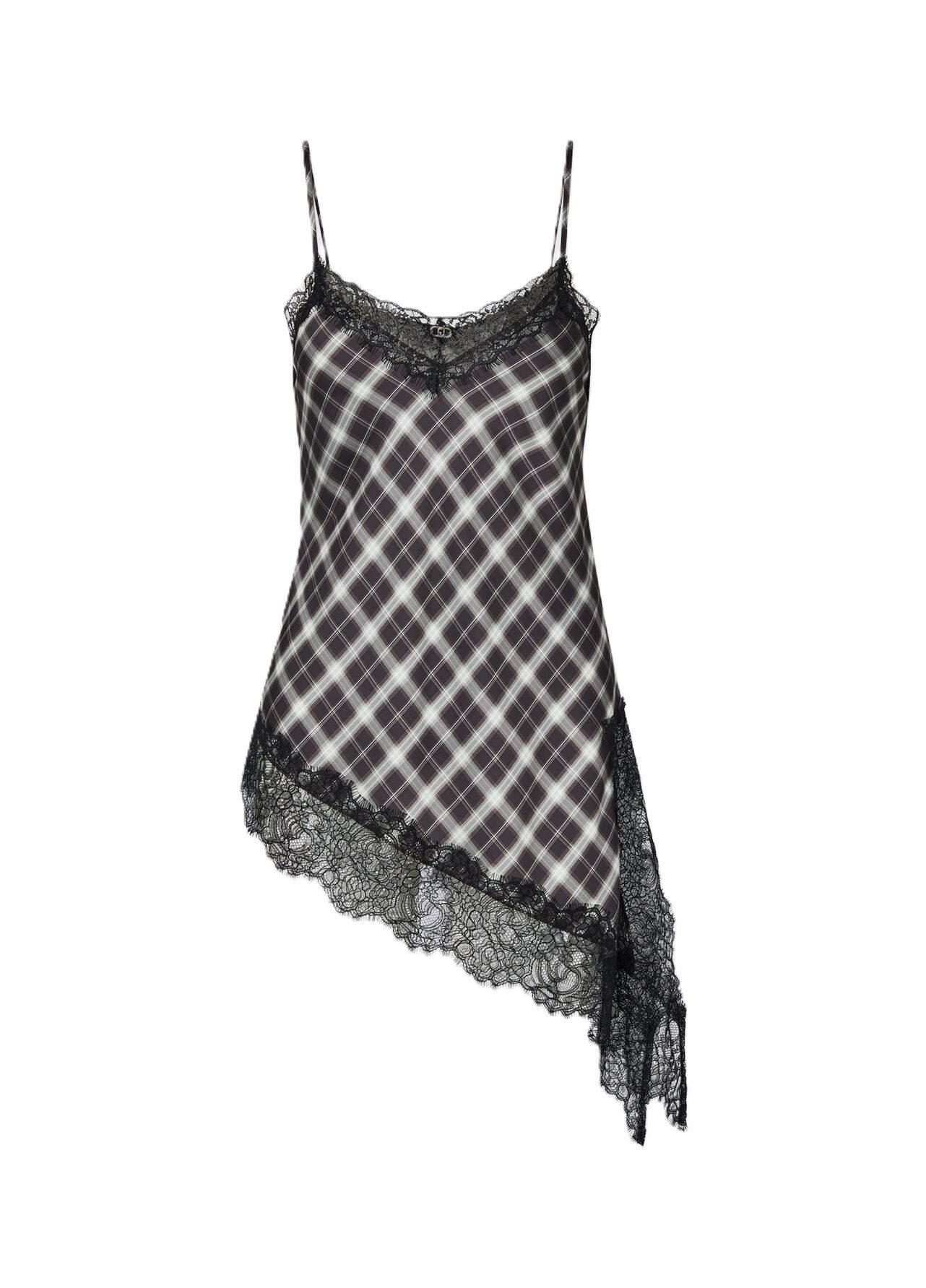 Liu Jo Spitzentop TOP PIZZO - Asymmetrisches Satin-Top - Damen Top
