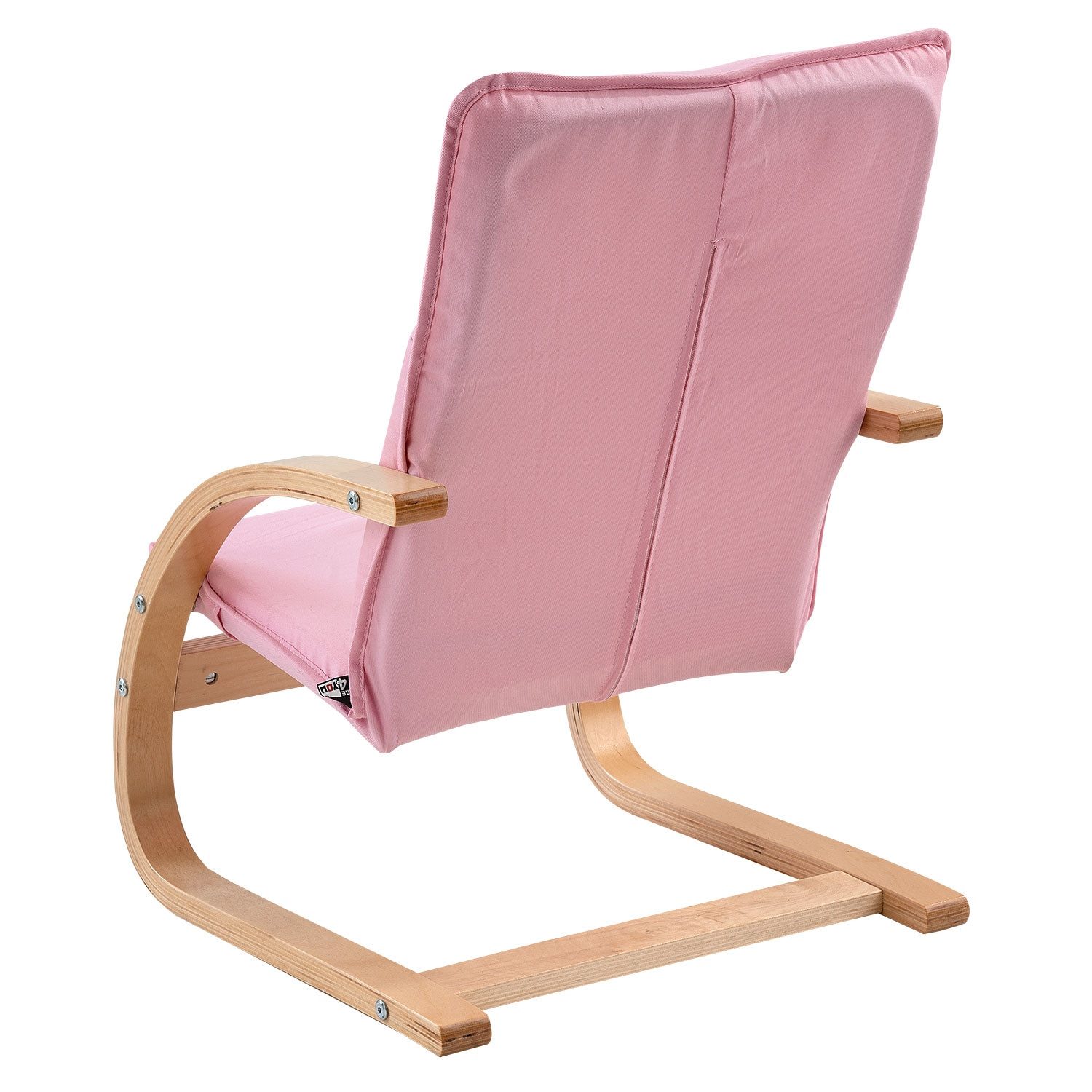 Home4You Kindersessel Pink, Webstoffbezug, Birkenschichtholz