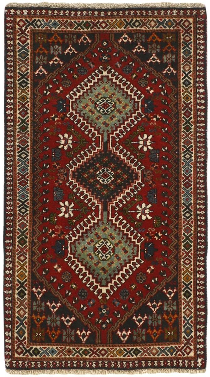 Orientteppich Yalameh 60x108 Handgeknüpfter Orientteppich / Perserteppich, Nain Trading, rechteckig, Höhe: 12 mm