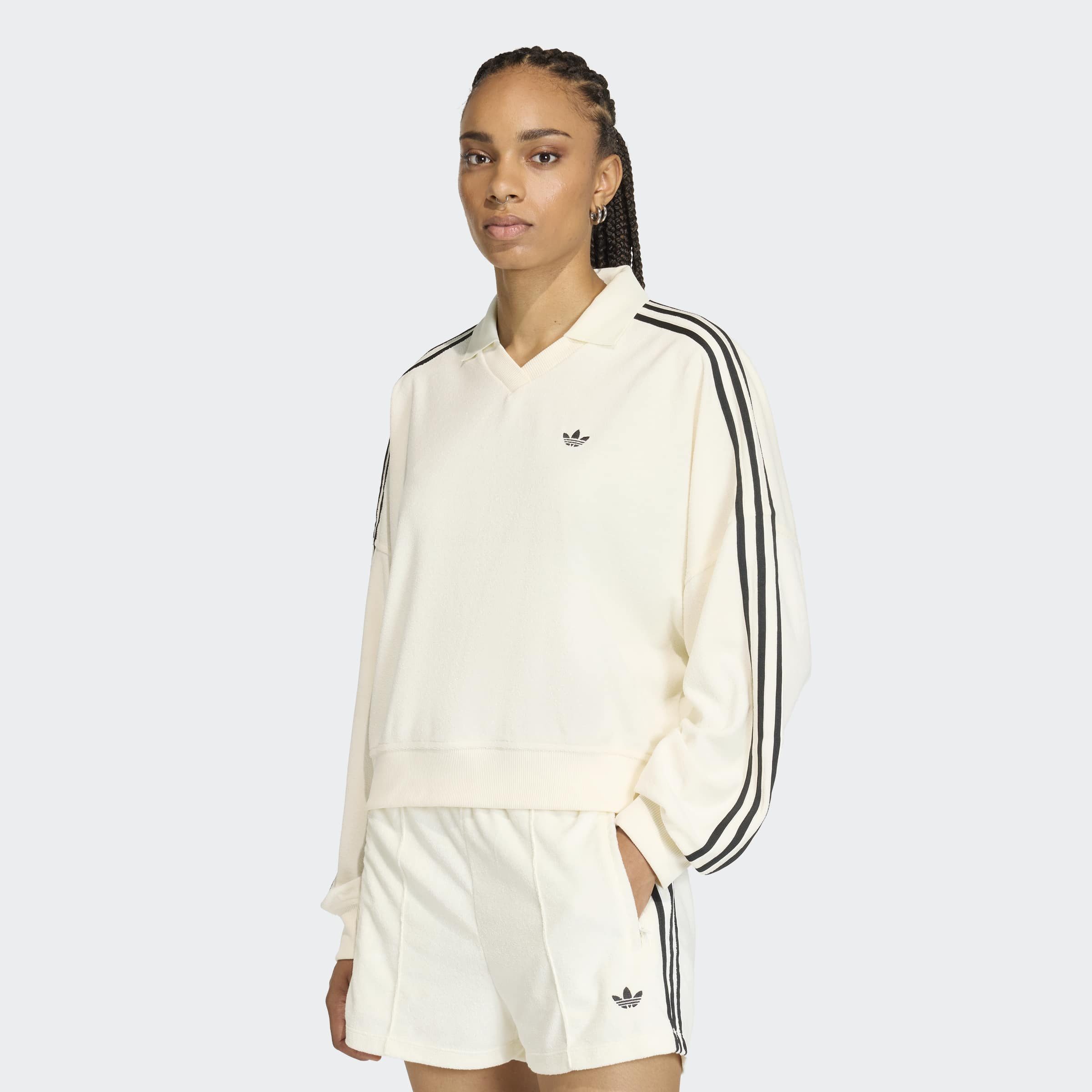 adidas Originals Poloshirt TERRY TOWEL V NECK LONG SLEEVES günstig online kaufen
