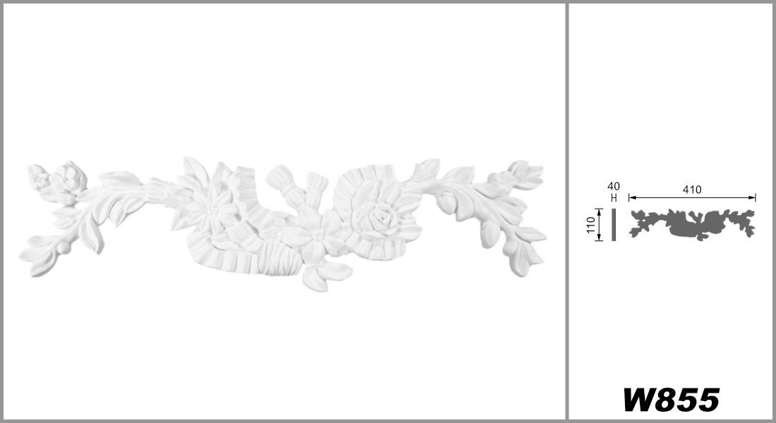 Grand Decor Wanddekoobjekt W855 (Ornament aus günstig online kaufen