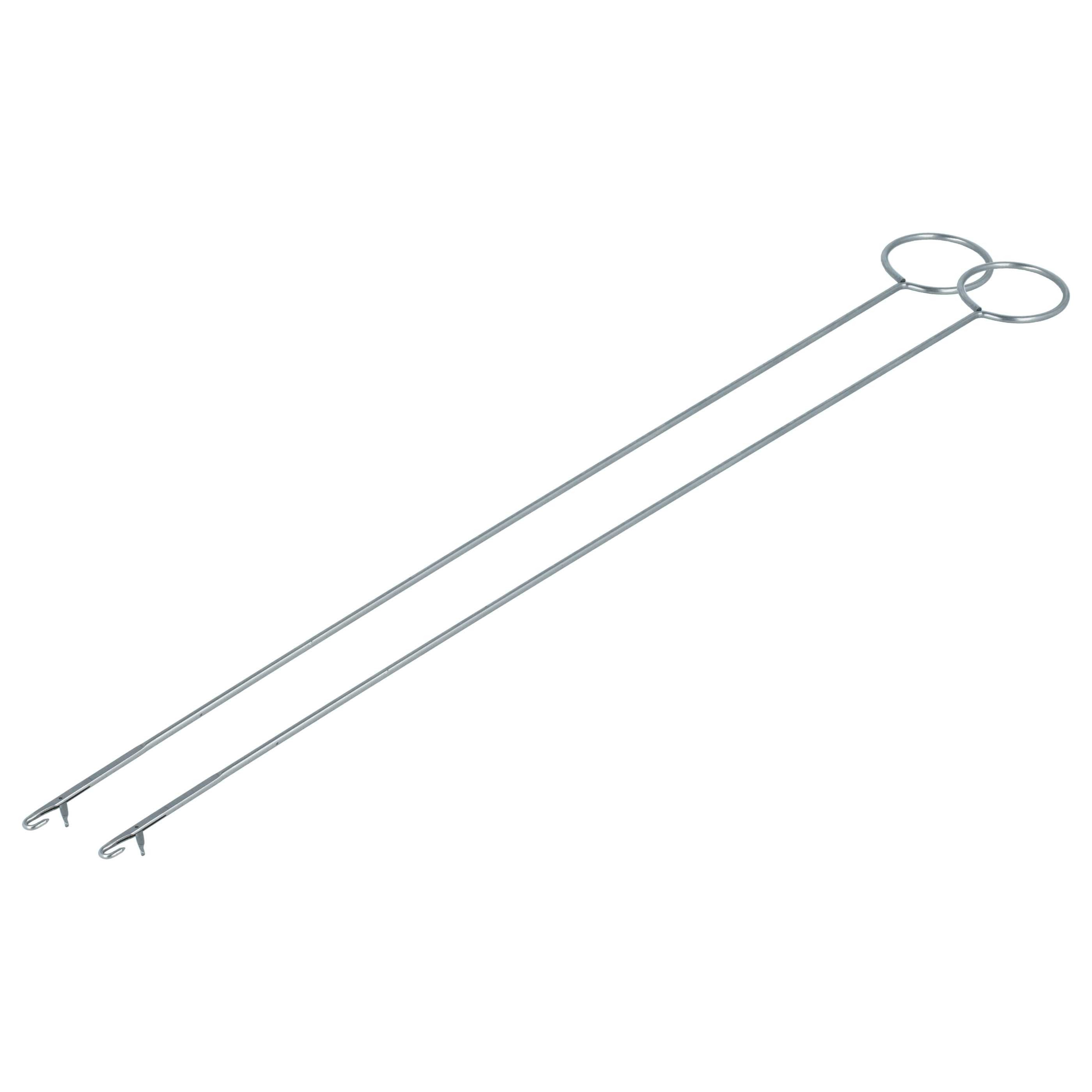 vhbw Nähmaschinennadeln Wendenadel mit Haken - Extra lange Durchziehnadel