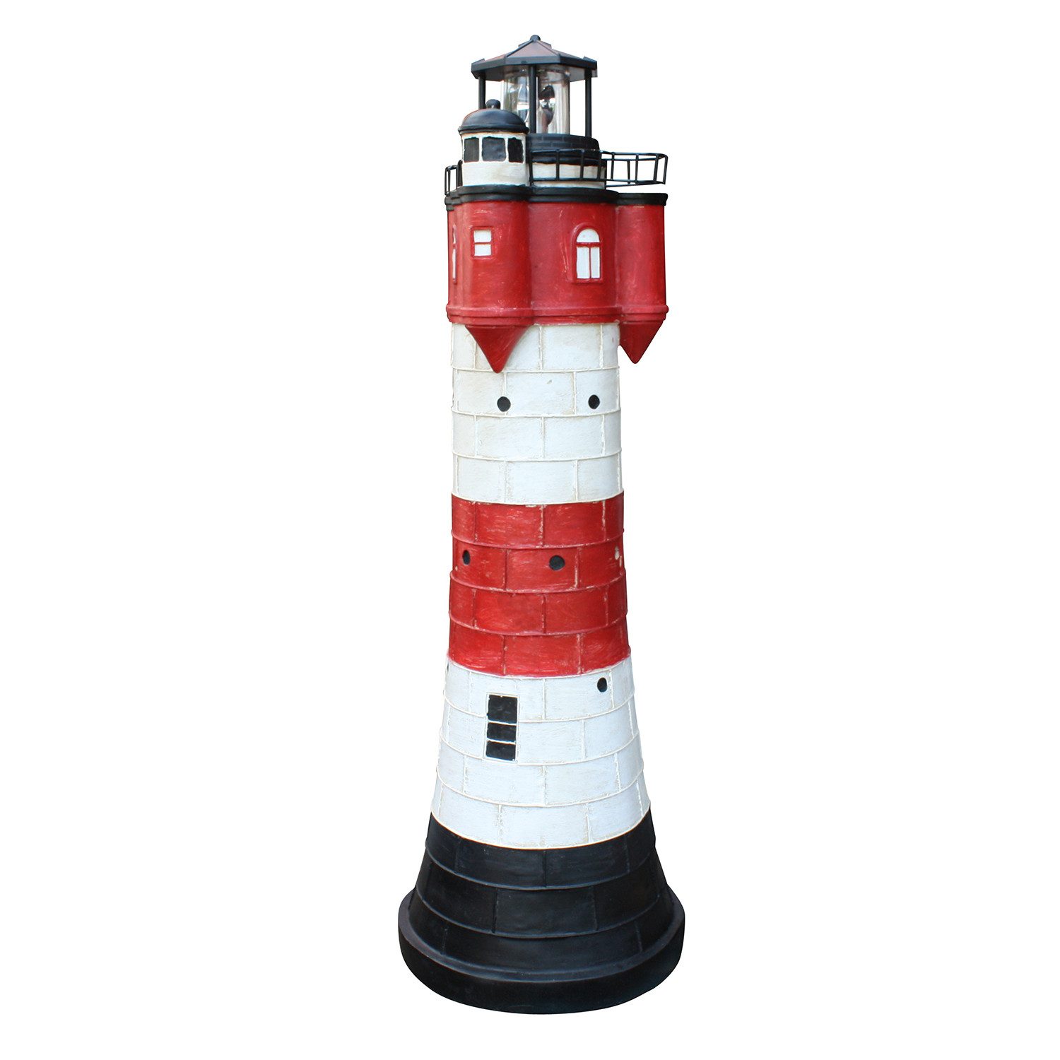 Fachhandel Plus Gartenfigur Leuchtturm Roter Sand günstig online kaufen