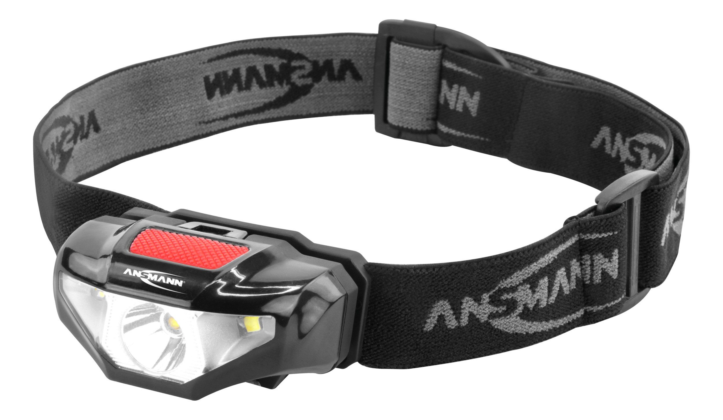 ANSMANN AG LED Stirnlampe LED Stirnlampe HD70B 2 Stück, Spritzwasserschutz - 80m Reichweite