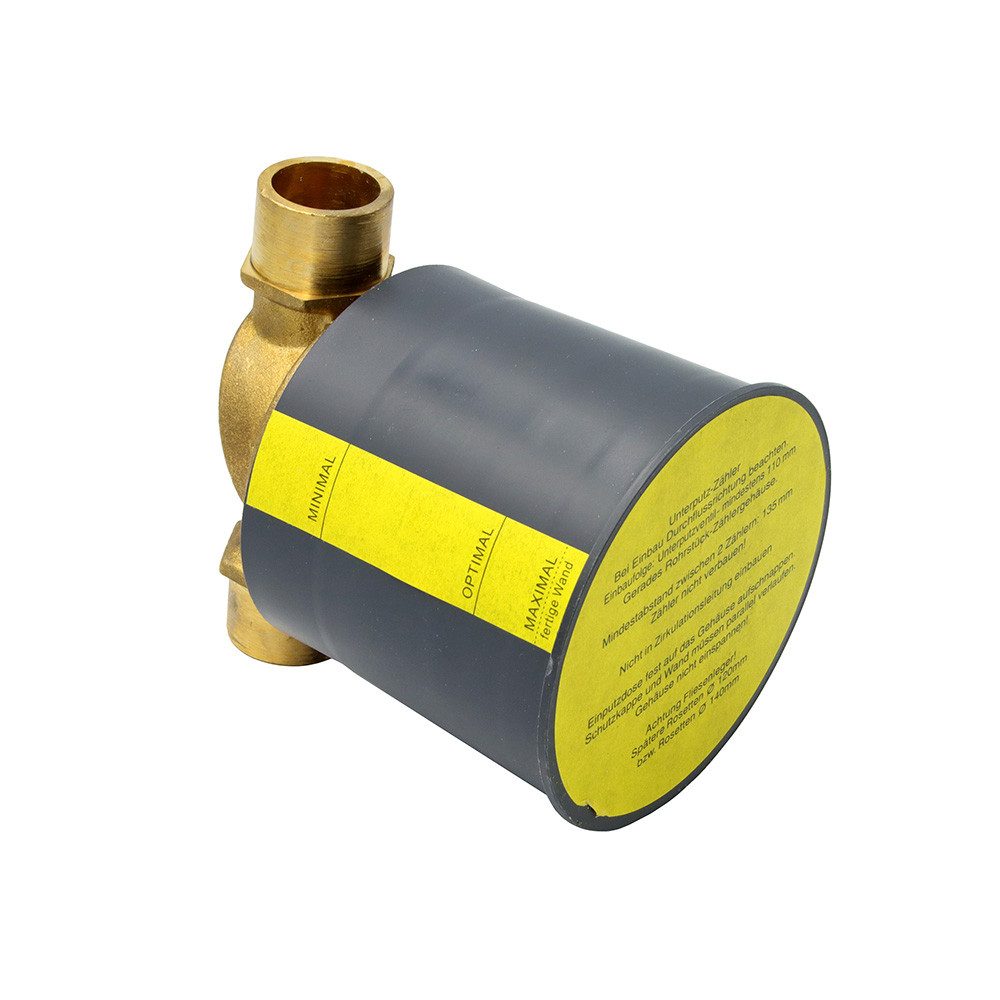 Wassergeräte Kaltwasserzähler Unterputzgehäuse 22mm 110mm