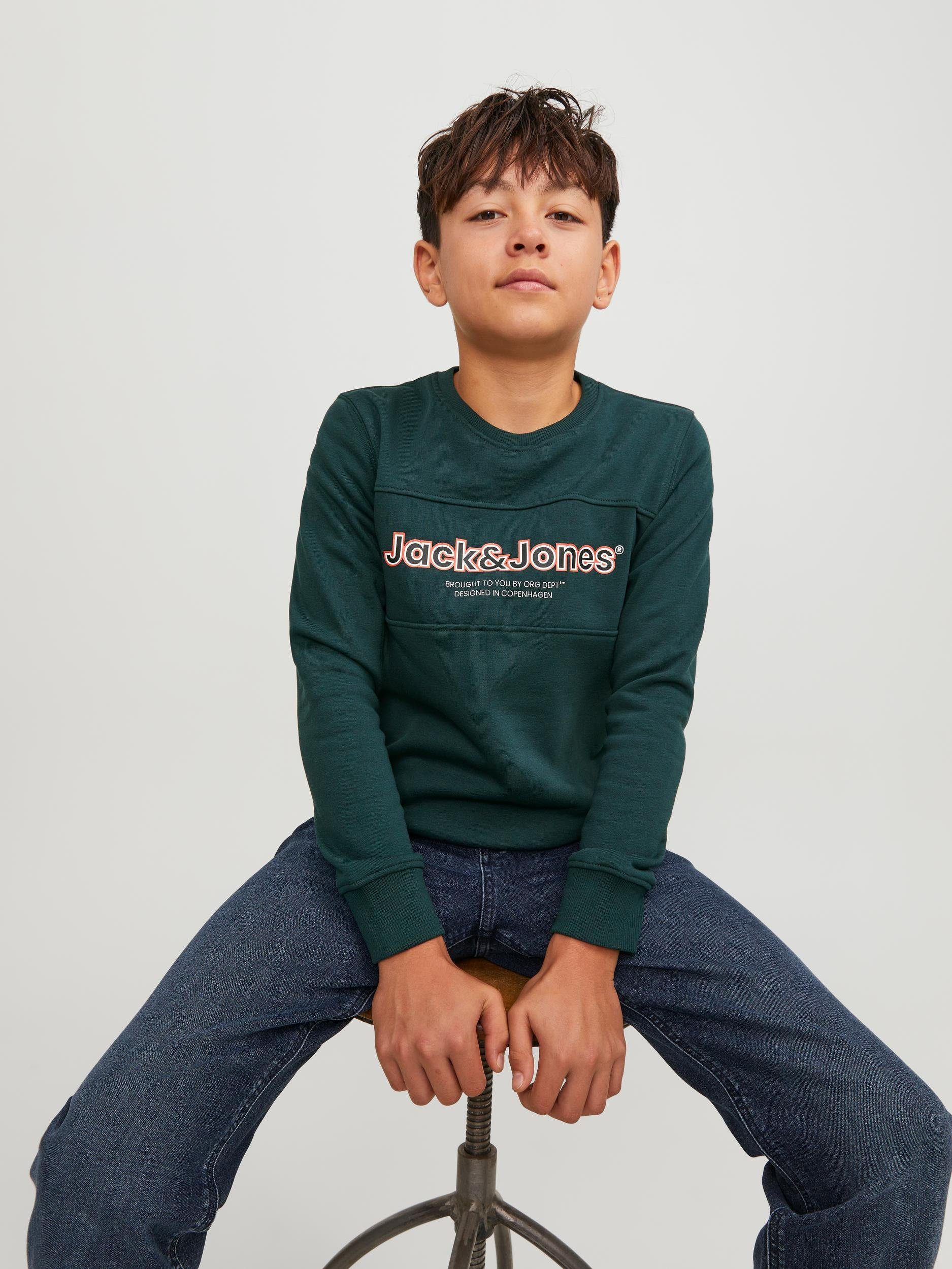 Jack & SWEAT CREW magical BF NECK Sweatshirt Jones JNR JORLAKEWOOD forest Junior