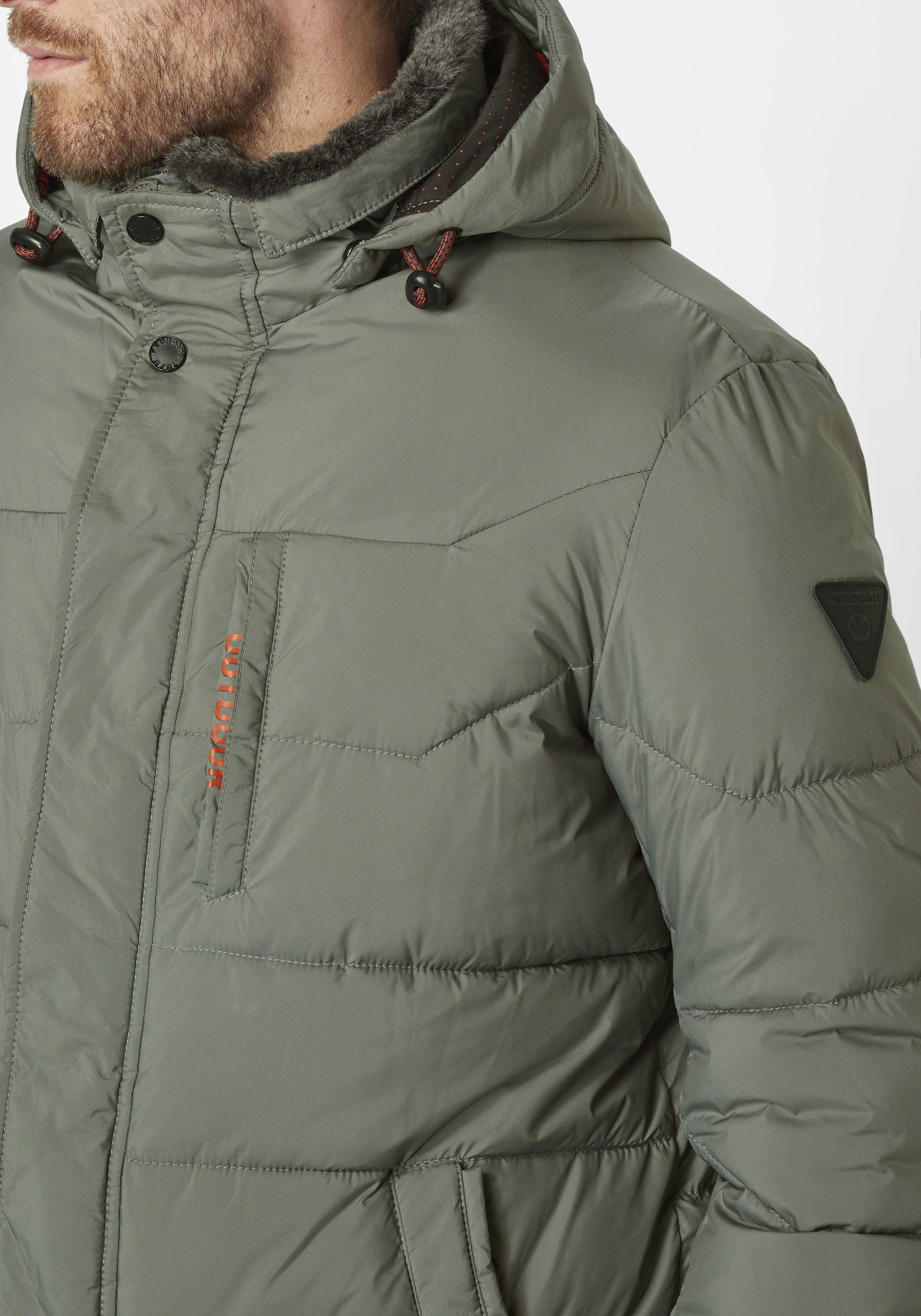 Redpoint Parka JOHN Pflegeleichte Regular Fit Winterjacke mit abnehmbarer Kapuze