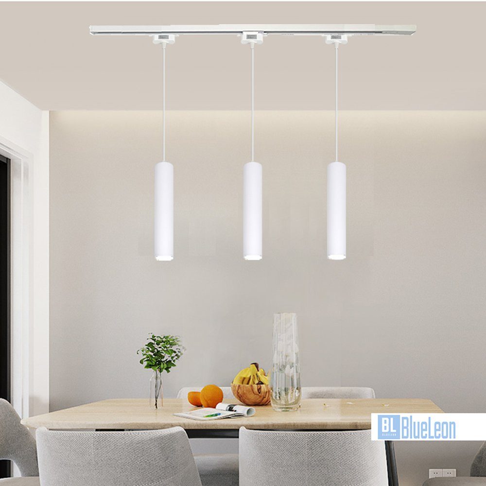 Schienensystem-Sets BL-2WT Schienensystem 3x Hängeleuchte + Schiene, Alu GU10 erweiterbar
