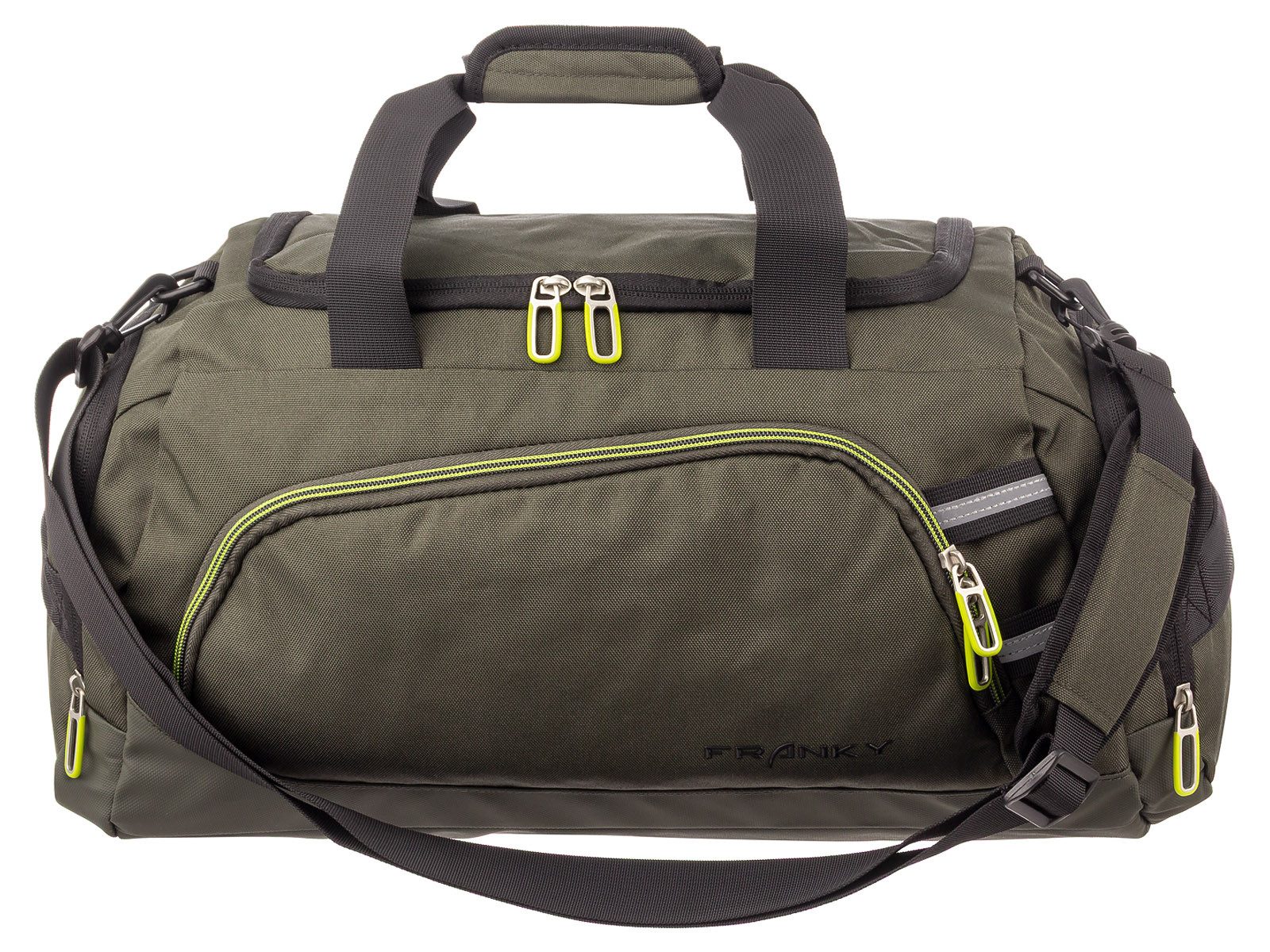 Franky Reisetasche RT35M Duffle Bag Sporttasche Gr. M (1 Stück, 1-tlg., L/B/H ca. 33/50/30 cm), Trolleyaufsteckfunktion