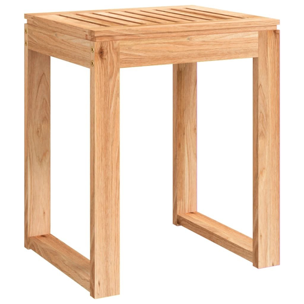 vidaXL Duschstuhl NA Badhocker 40x30x46 cm Massivholz Nussbaum Holz