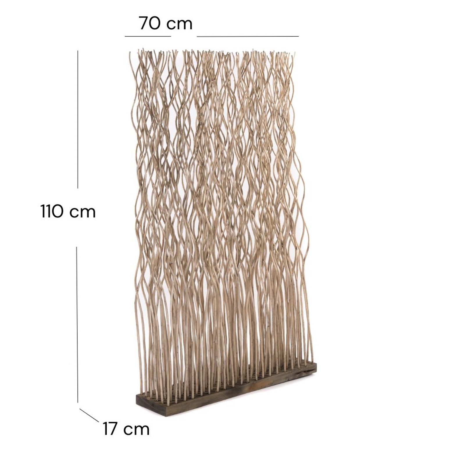 CREEDWOOD Paravent RAUMTEILER "KINKI", Weidenholz, 110x70 günstig online kaufen
