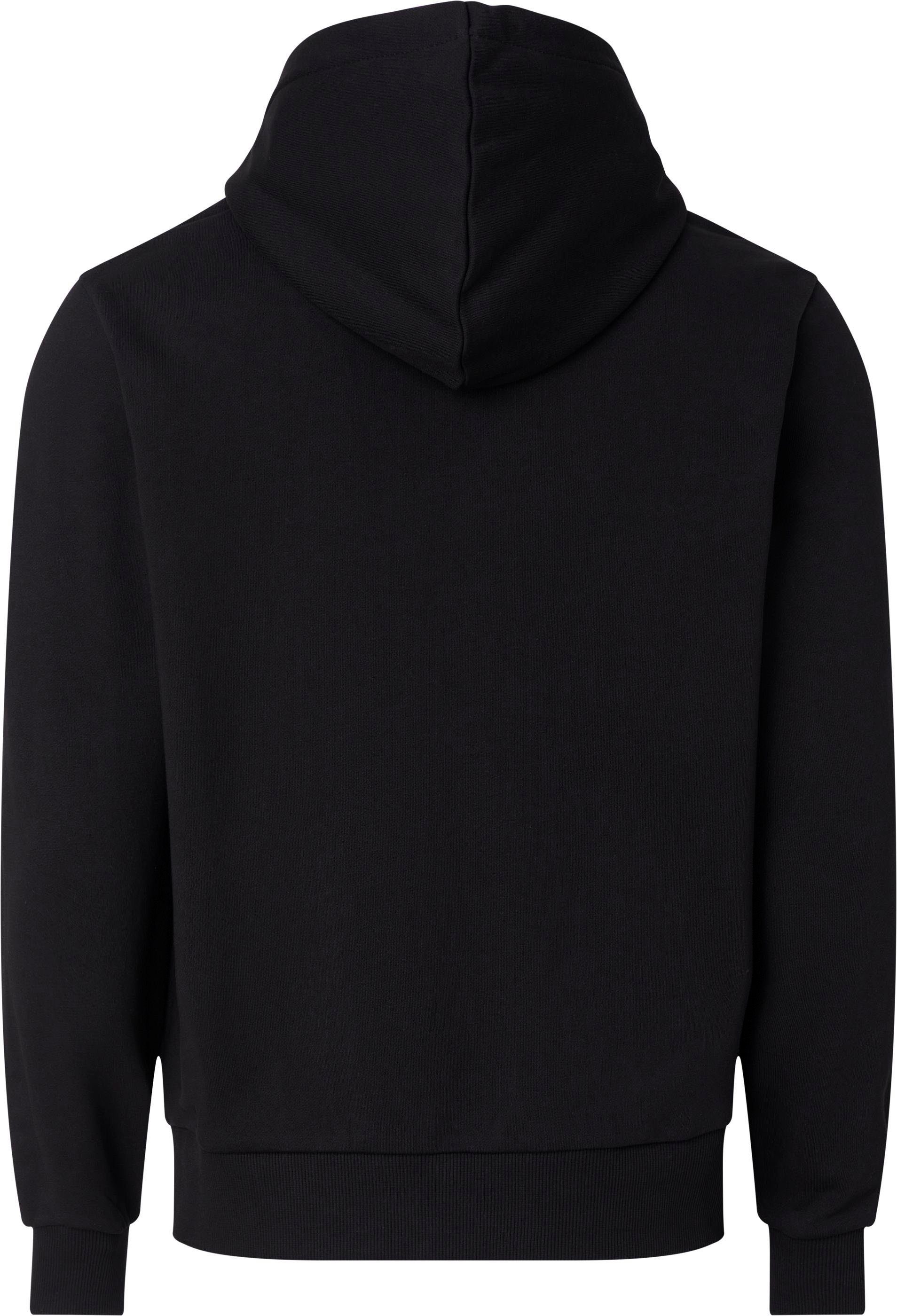 mit Kapuzensweatshirt HOODIE Calvin Big&Tall Klein STRIPED LOGO Ck BT-BOX Black Logoschriftzug