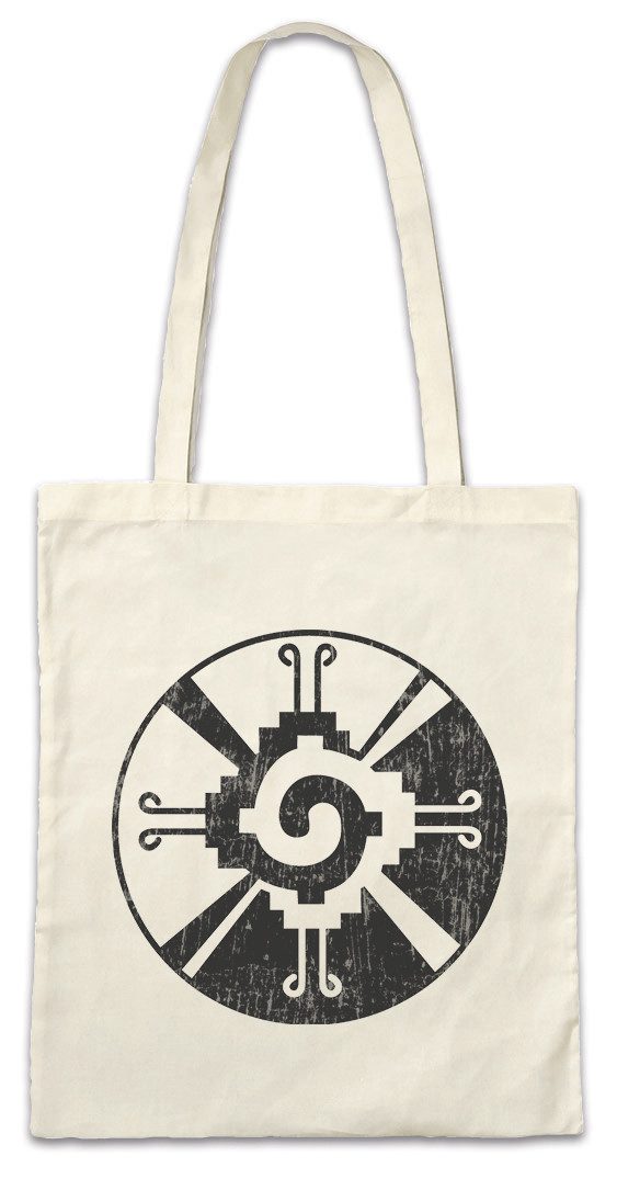 Beuteltasche Maya Balance Stofftasche Mayan Mayans Mayas Tattoo Atzteken