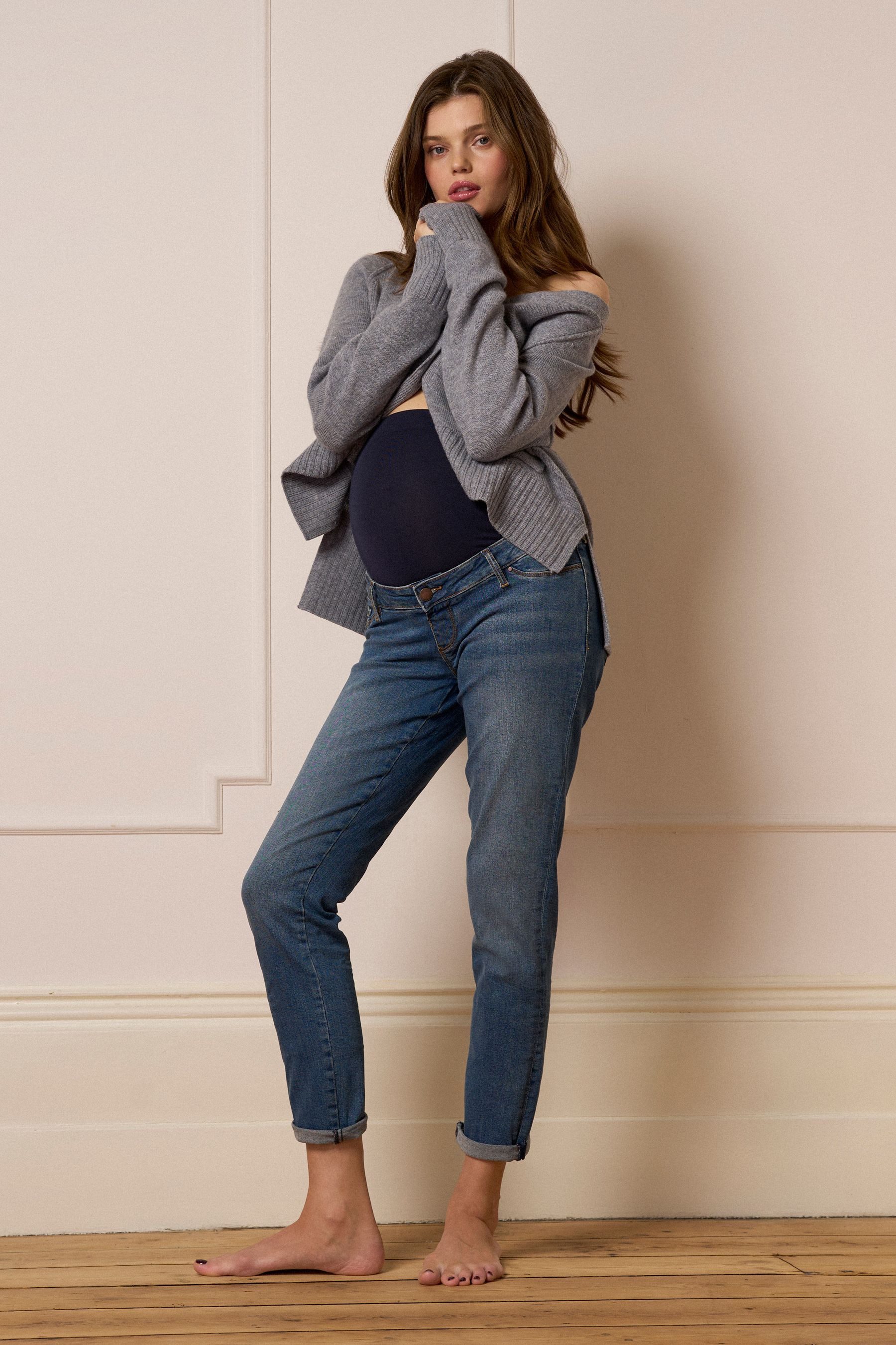 Seraphine Umstandsjeans Seraphine Premium Relaxed Umstands-Jeans Tall (1-tlg) – Bild 4 von 5