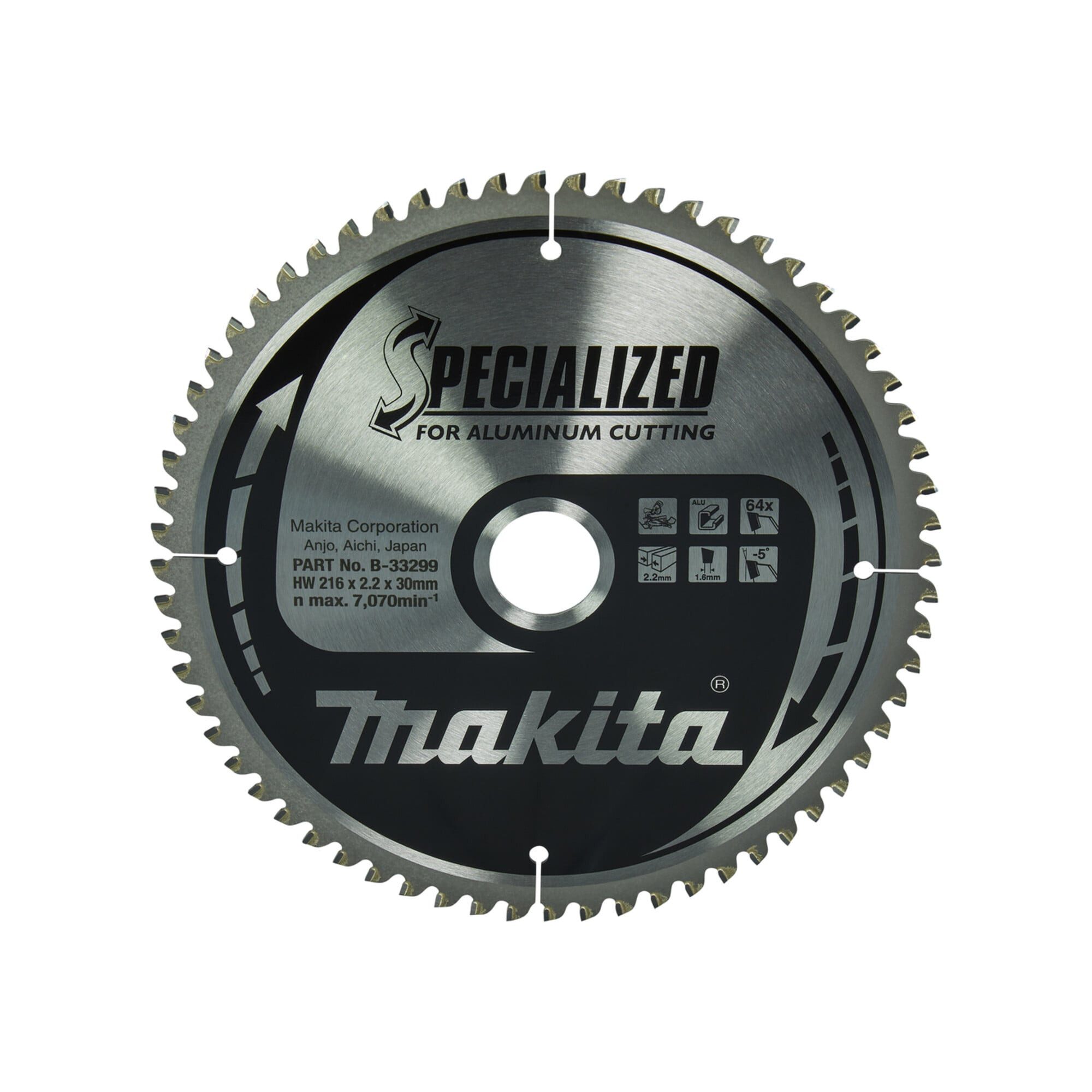 Kreissägeblatt Makita SPECIALIZED Sägeb.216x30x64Z (B-33299)