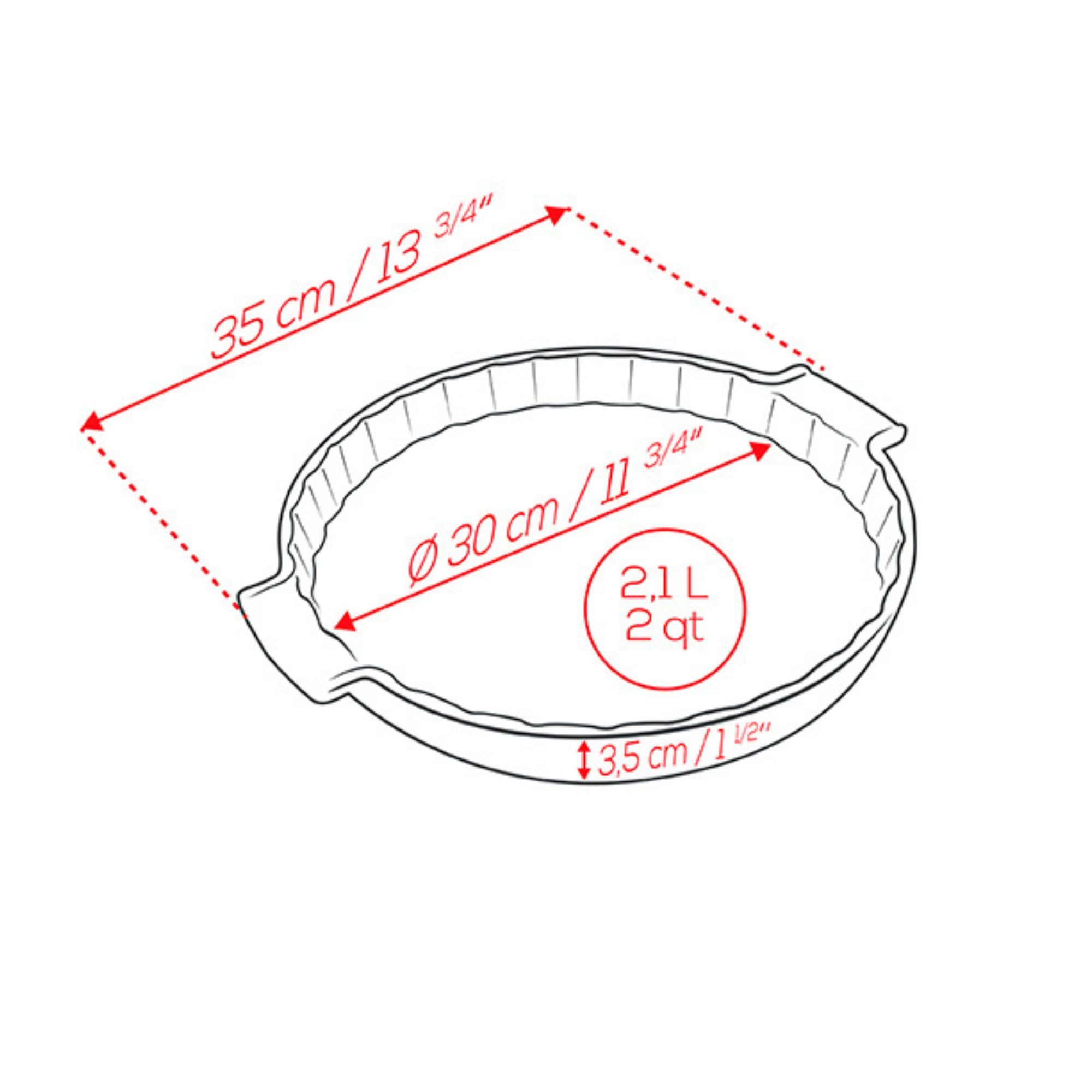 PEUGEOT Quicheform Keramik Tarteform APPOLIA 30cm Kuchenform Salbeigrün Spülmaschinenfest