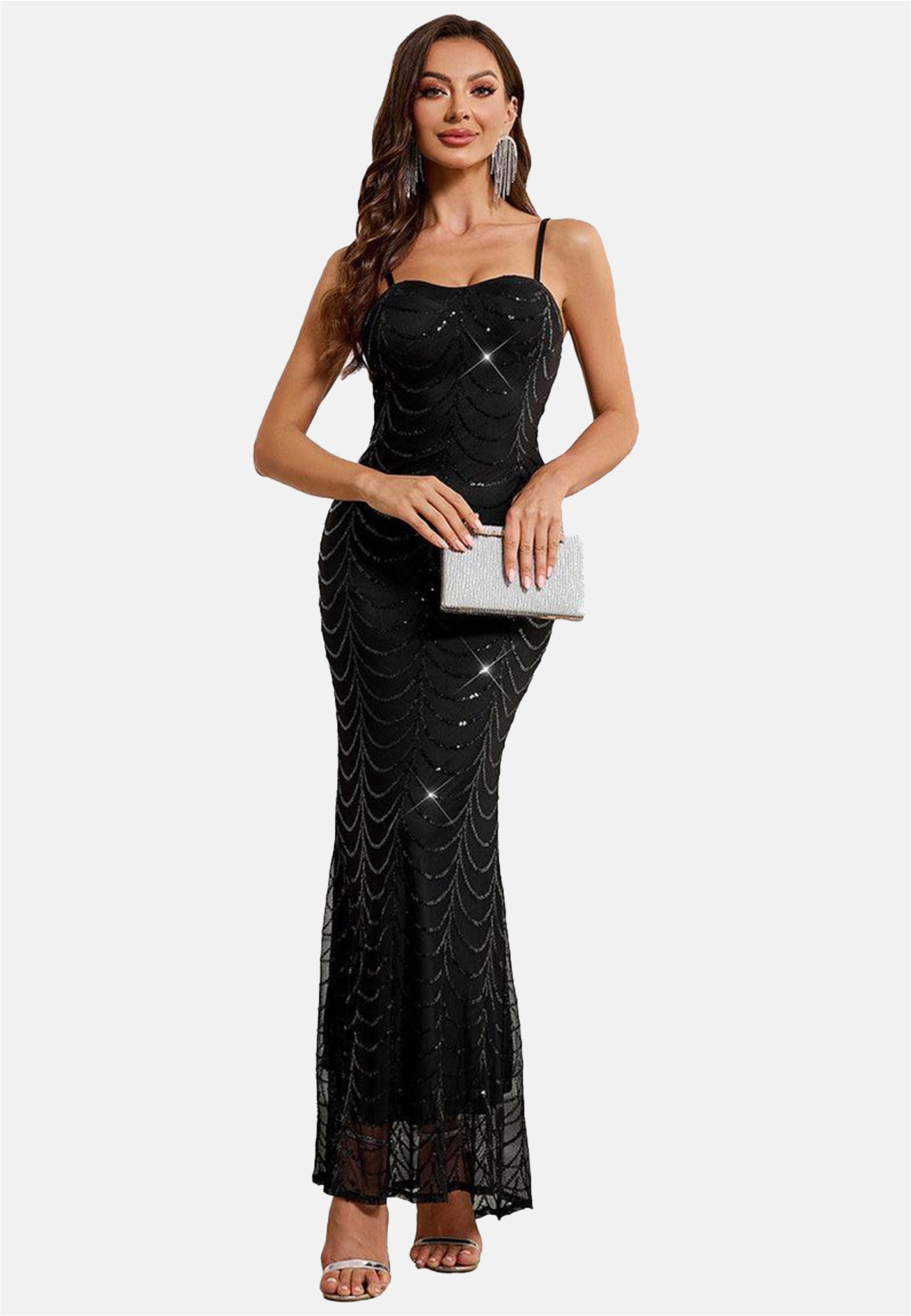 Moda Minx Jerseykleid Kaz Long Dress mit langem Schnitt