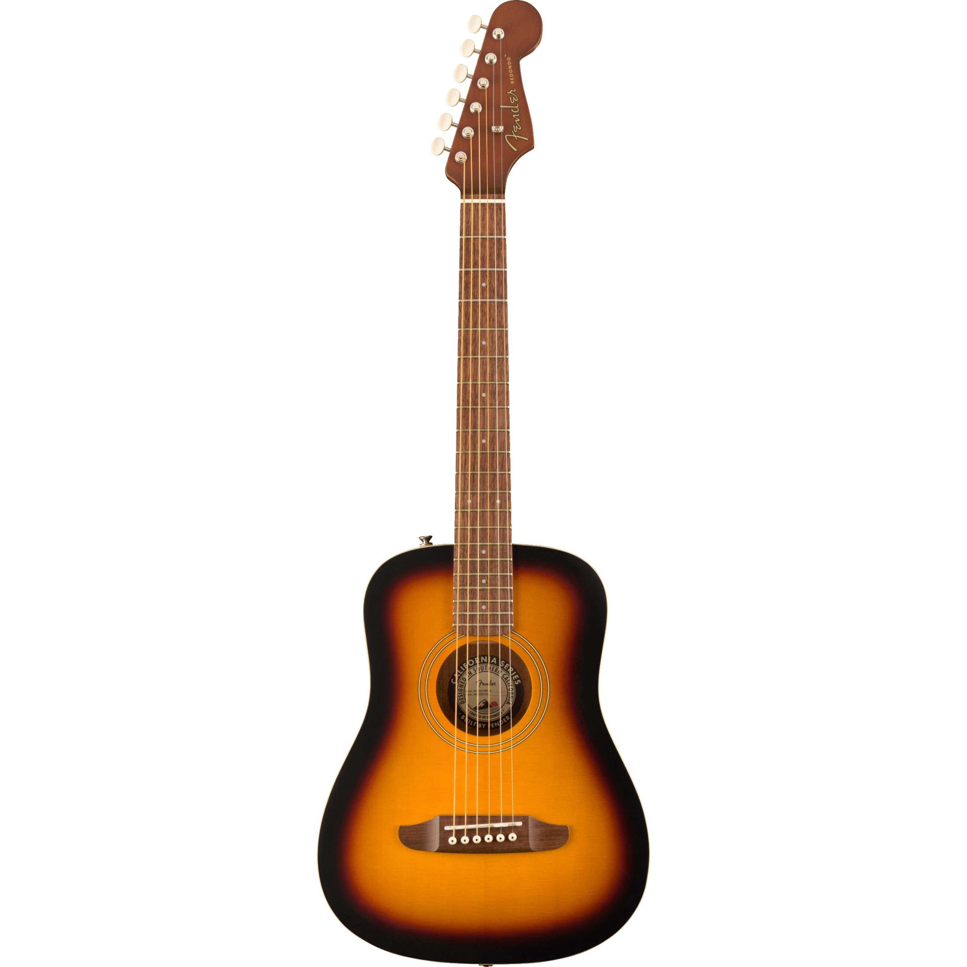 Fender Westerngitarre, Westerngitarren, Mini Gitarren, Redondo Mini Sunburst - Westerngitarre